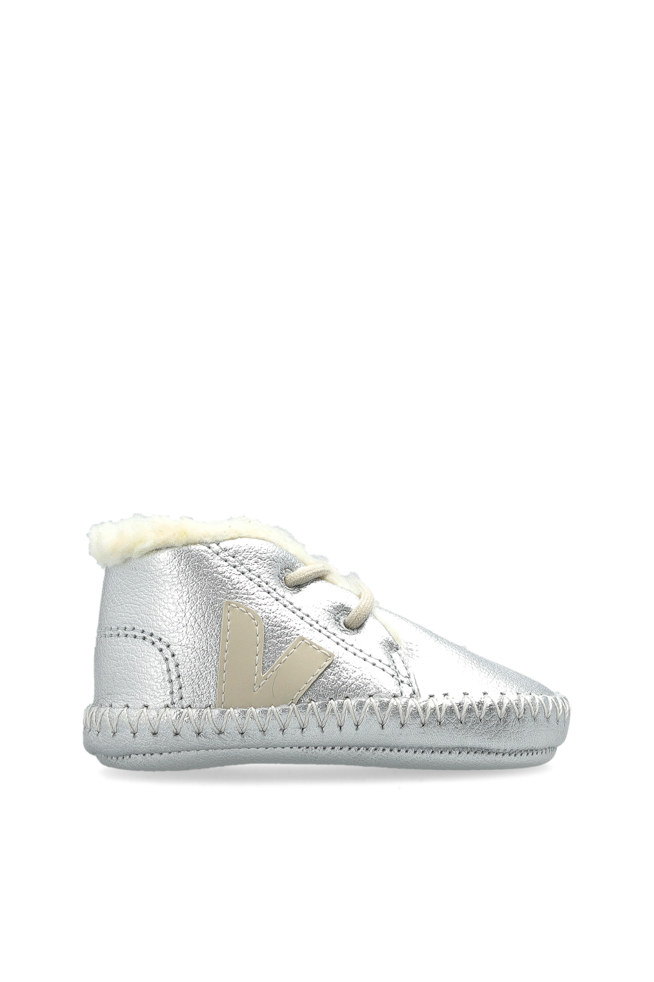 Veja Kids Buty Niemowlęce ‘WINTER LIGHT ZZ LEATHER’, Unisex, Srebrny