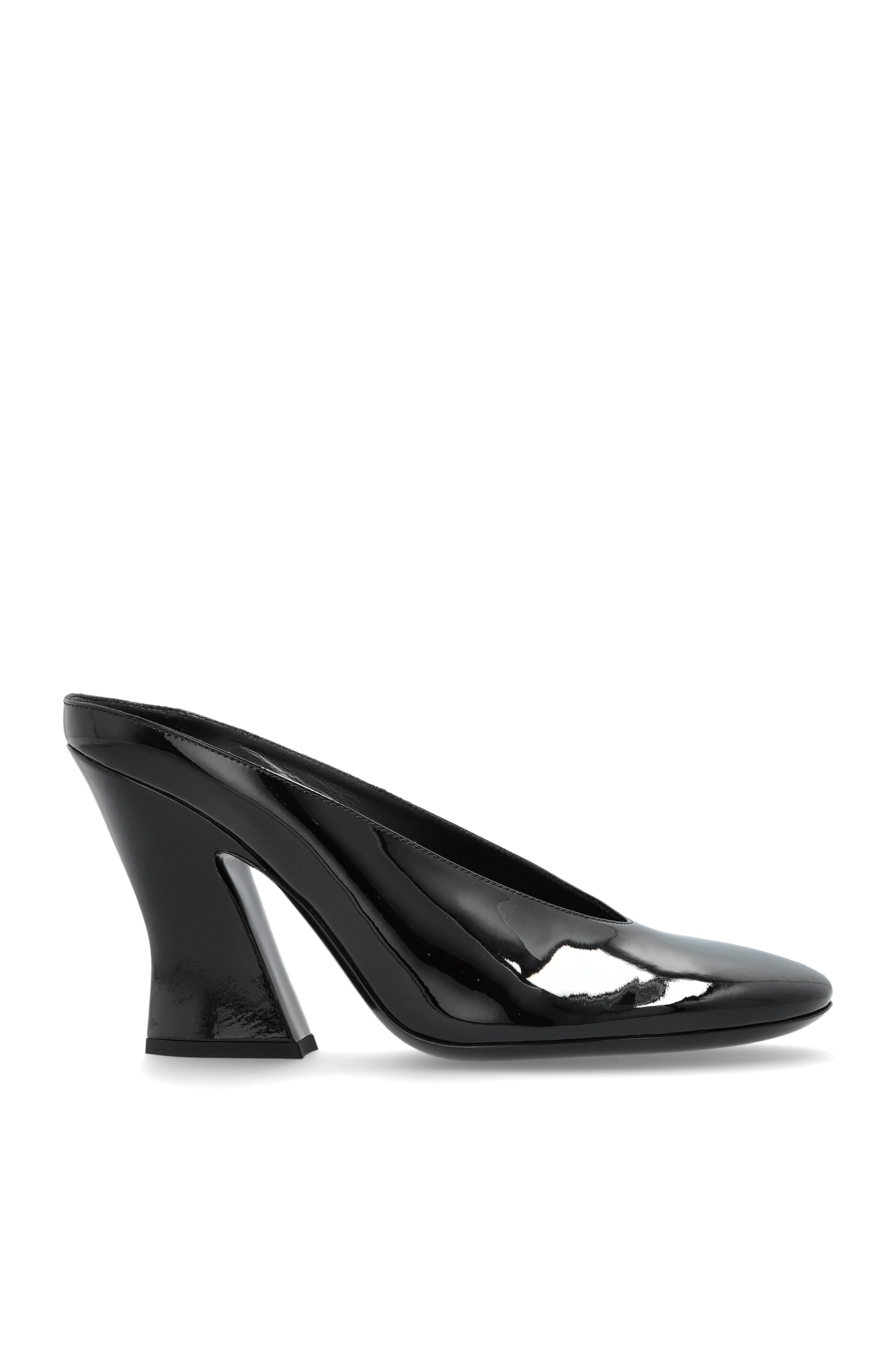 Givenchy Lakierowane Klapki Na Obcasie, Kobiety, Czarny