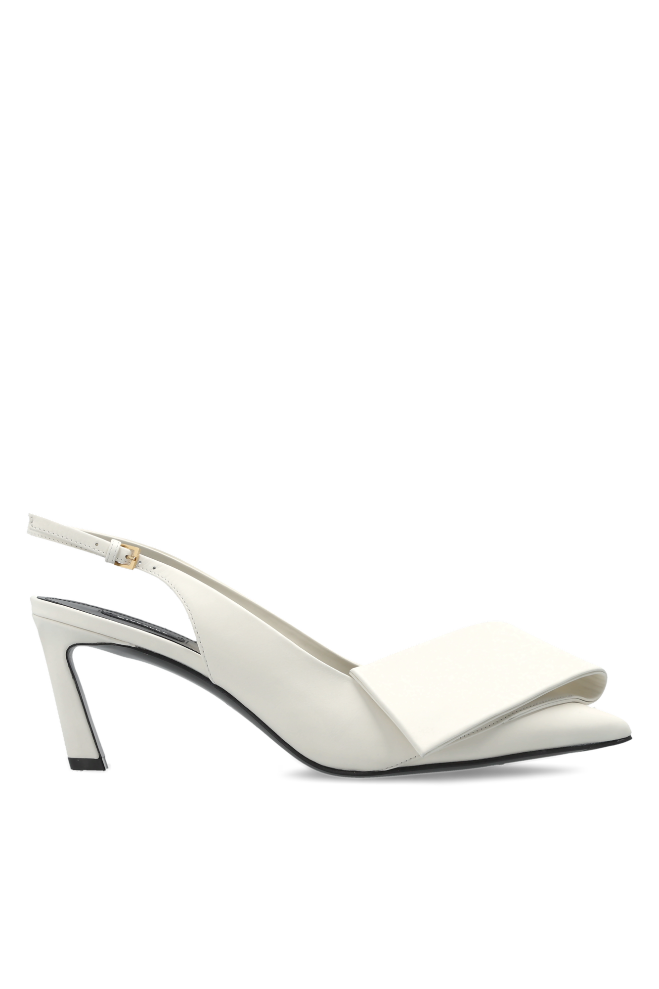 Givenchy Skórzane Buty Na Obcasie, Kobiety, Kremowy