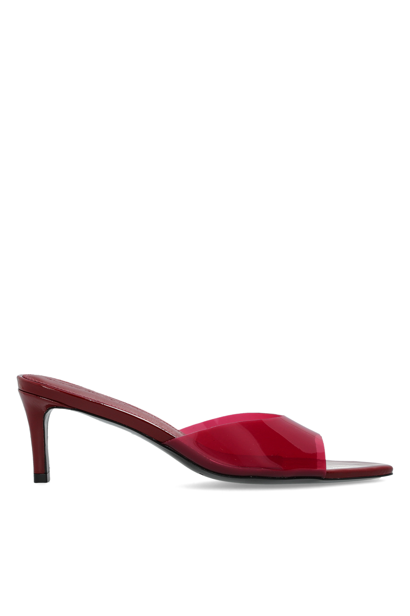BLACK SUEDE STUDIO Klapki Na Obcasie ‘Belle 60’, Kobiety, Bordo