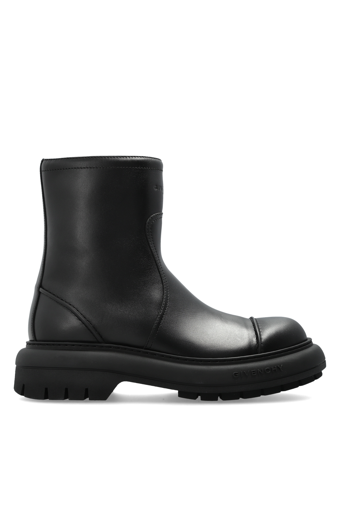 Givenchy Skórzane Buty Za Kostkę, Mężczyźni, Czarny