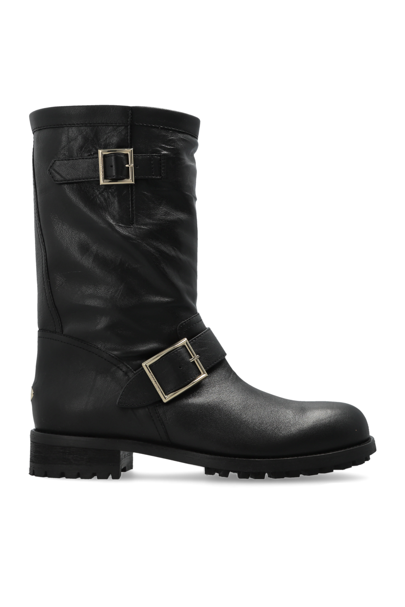 Jimmy Choo Kozaki ‘Biker Mid’, Kobiety, Czarny