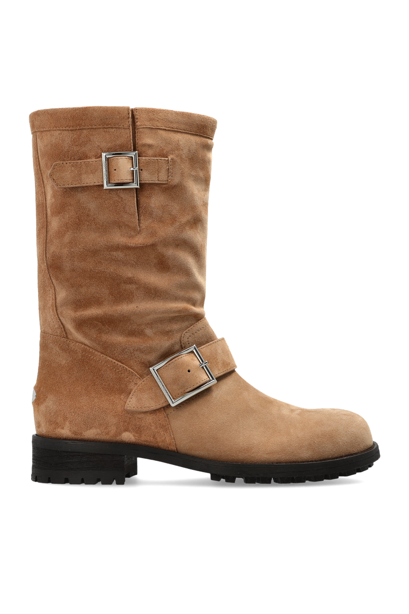 Jimmy Choo Kozaki ‘Biker Mid’, Kobiety, Brązowy