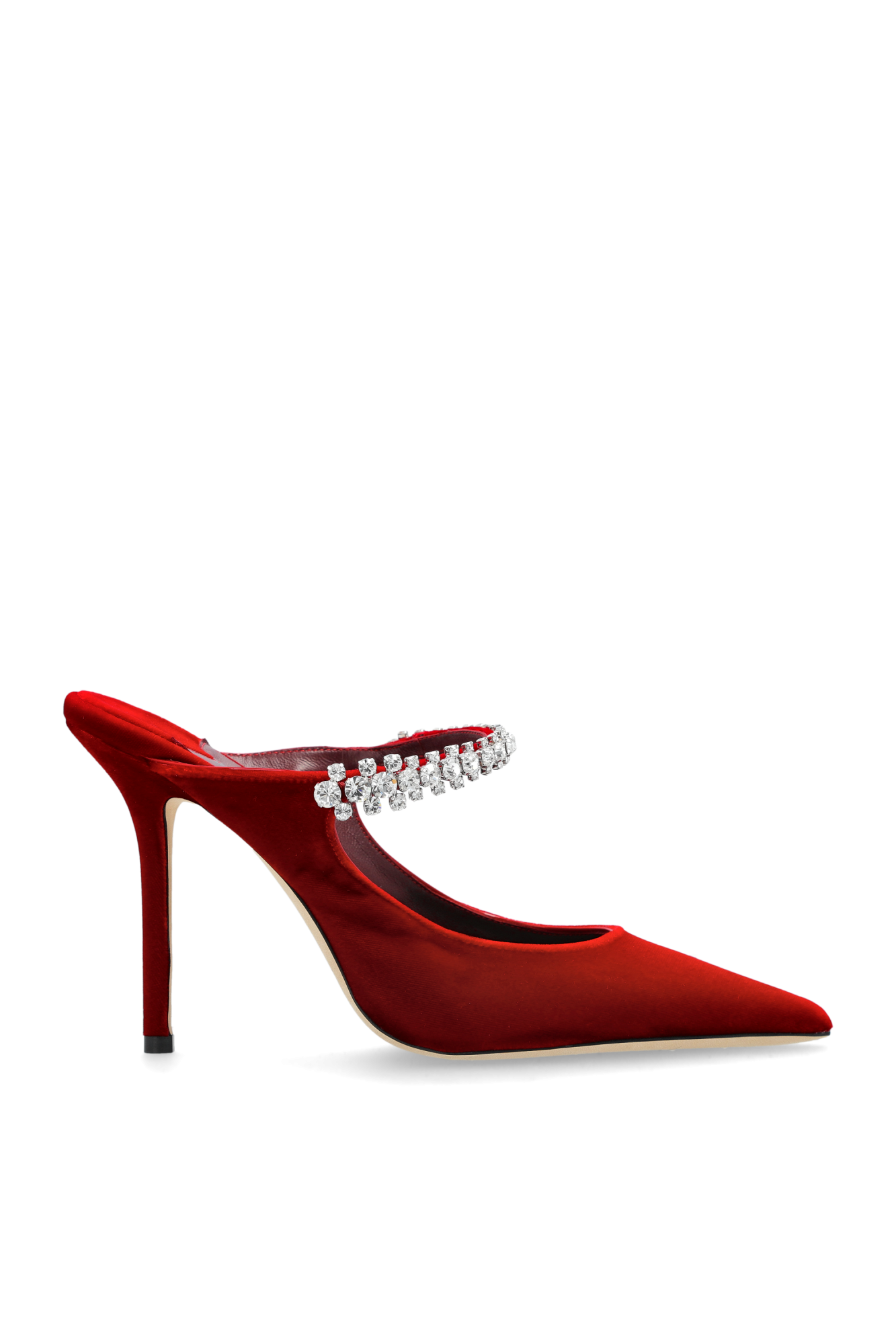 Jimmy Choo Klapki Na Obcasie `Bing`, Kobiety, Czerwony
