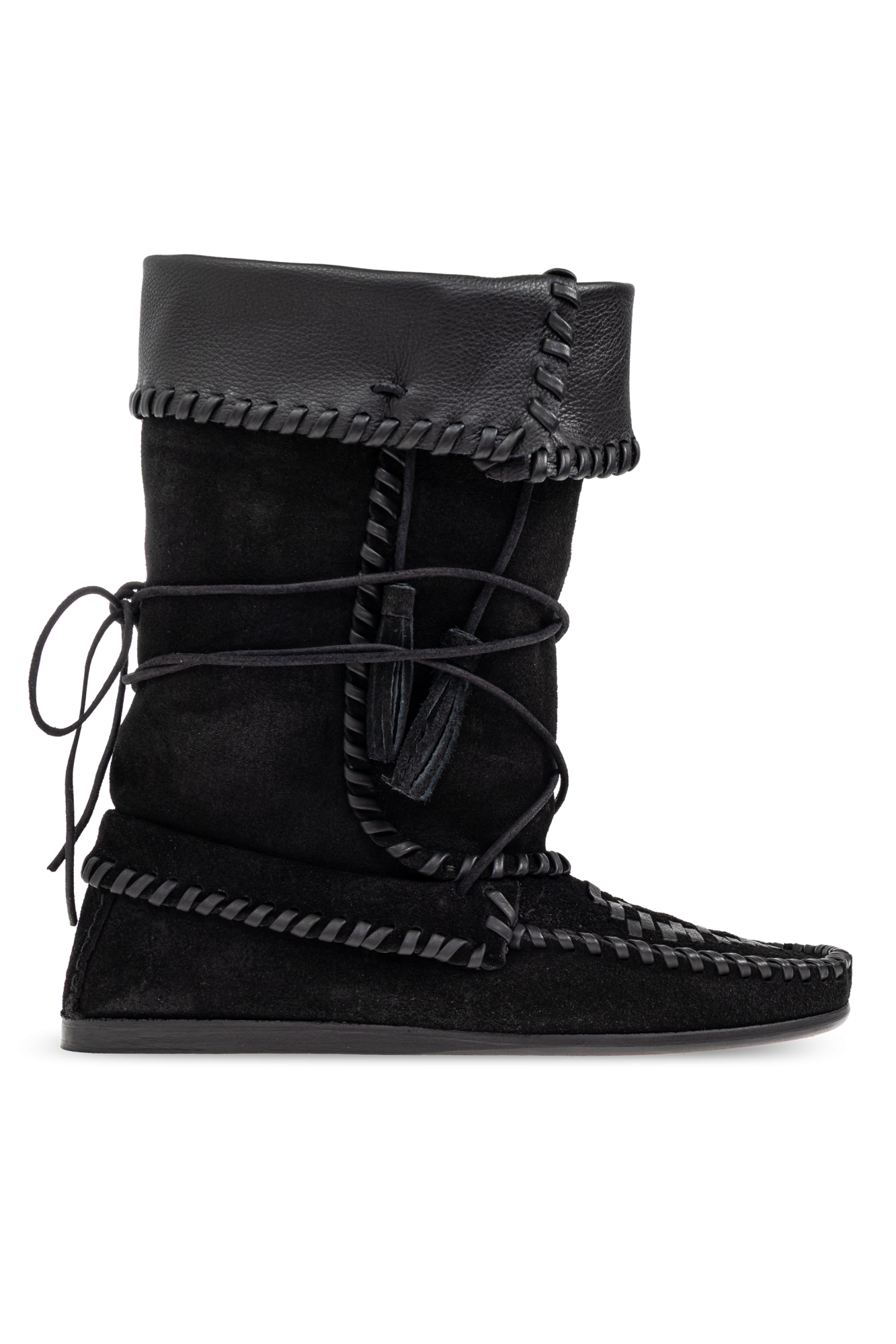 Isabel Marant Zamszowe Botki `Winki`, Kobiety, Czarny