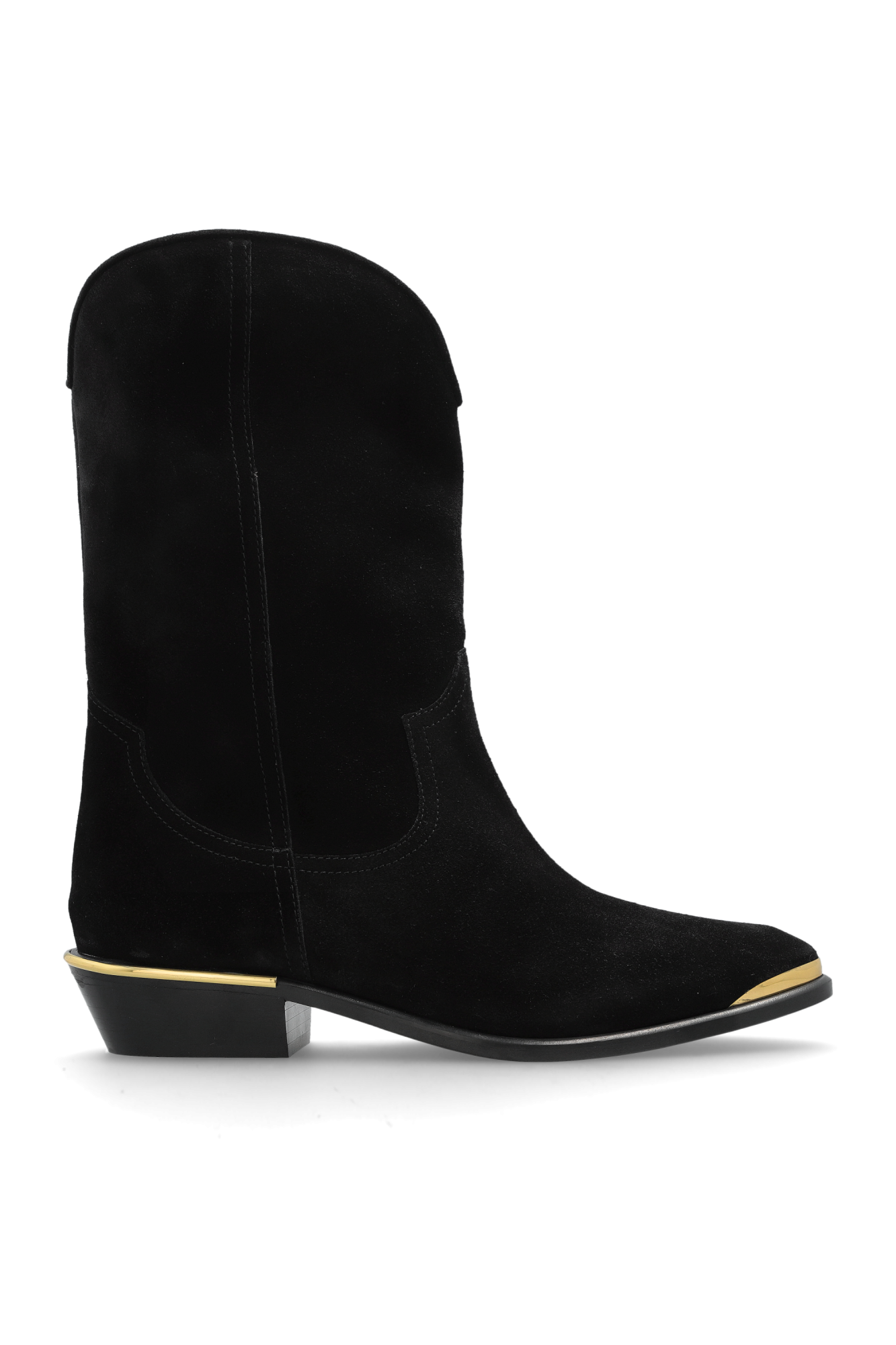Isabel Marant Zamszowe Botki `Elbana`, Kobiety, Czarny