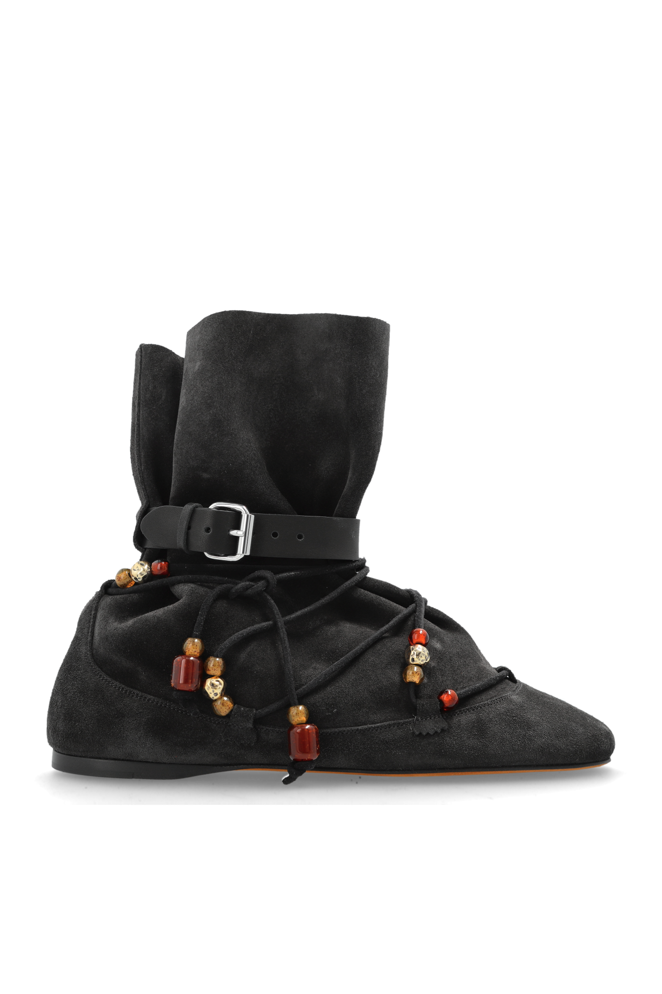Isabel Marant Zamszowe Botki `Letiz`, Kobiety, Czarny