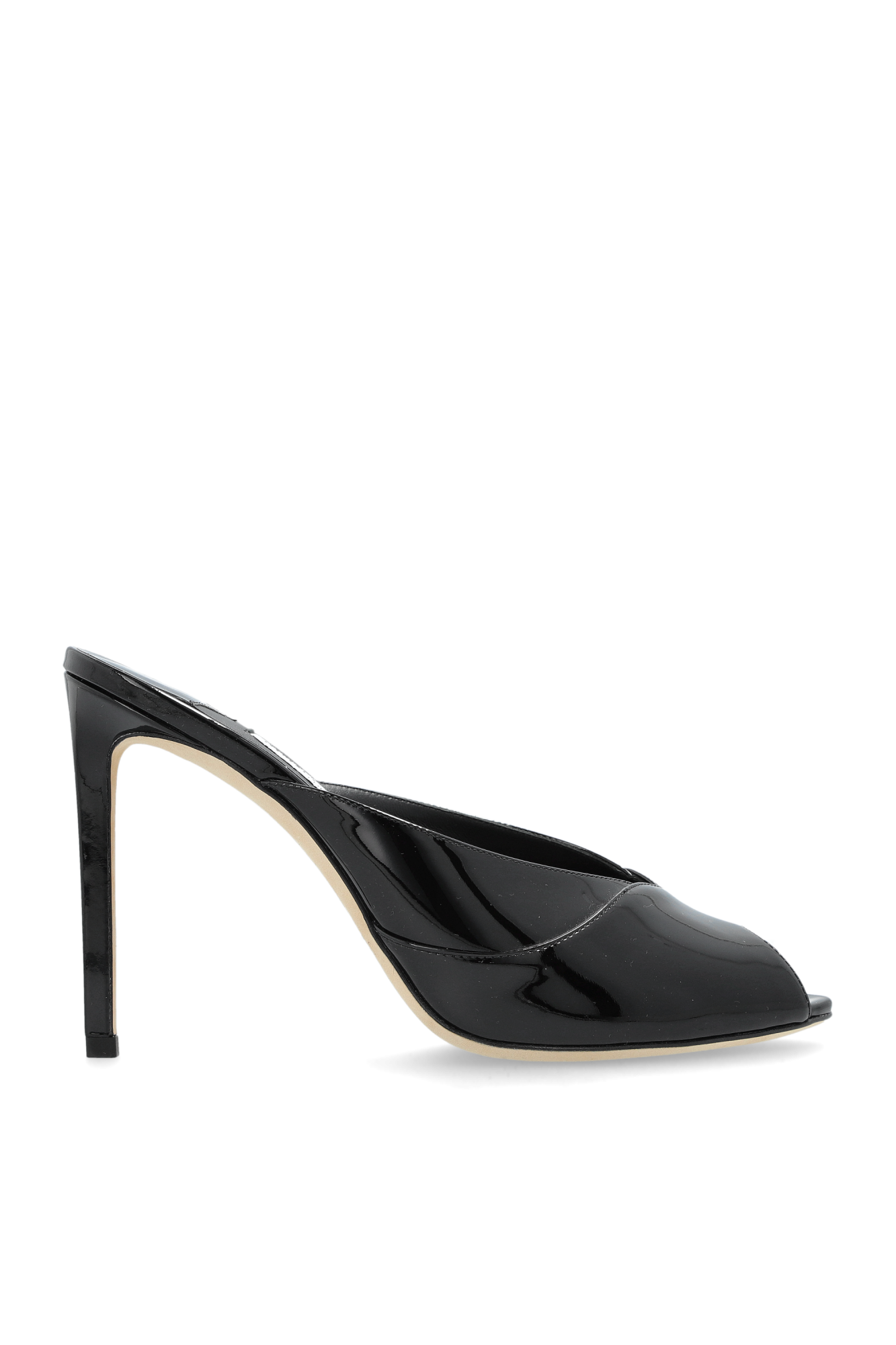 Jimmy Choo Klapki Na Obcasie `Brigitte`, Kobiety, Czarny