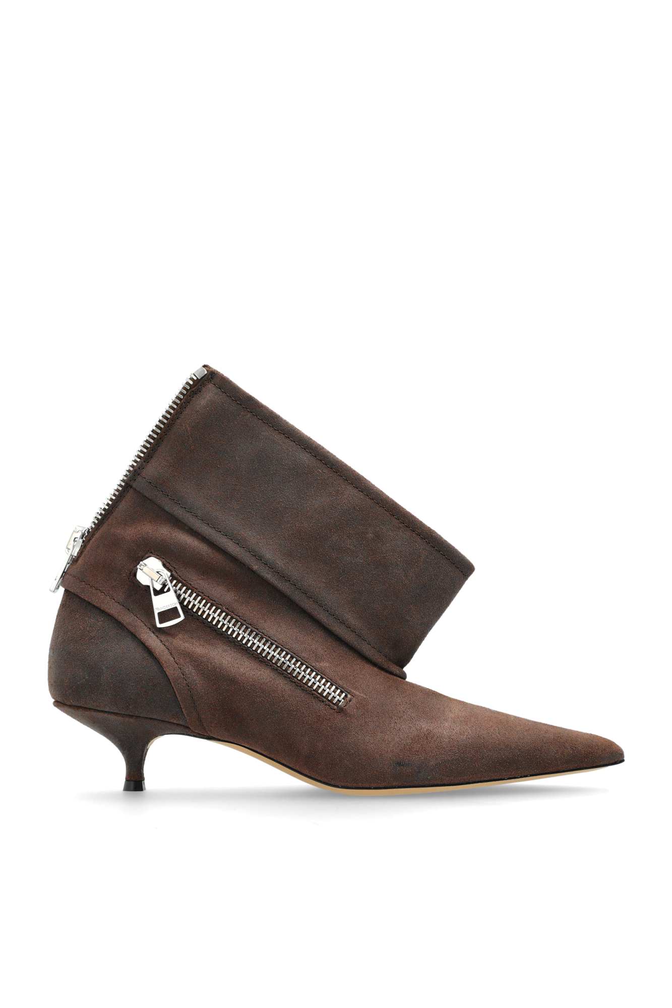JW Anderson Skórzane Botki, Kobiety, Brązowy