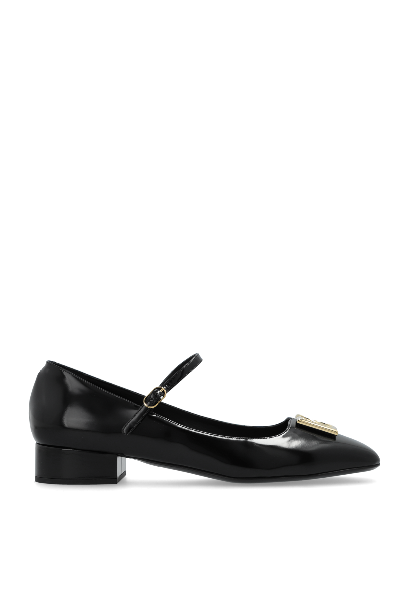 Dolce & Gabbana Baleriny Na Obcasie `Mary Jane`, Kobiety, Czarny