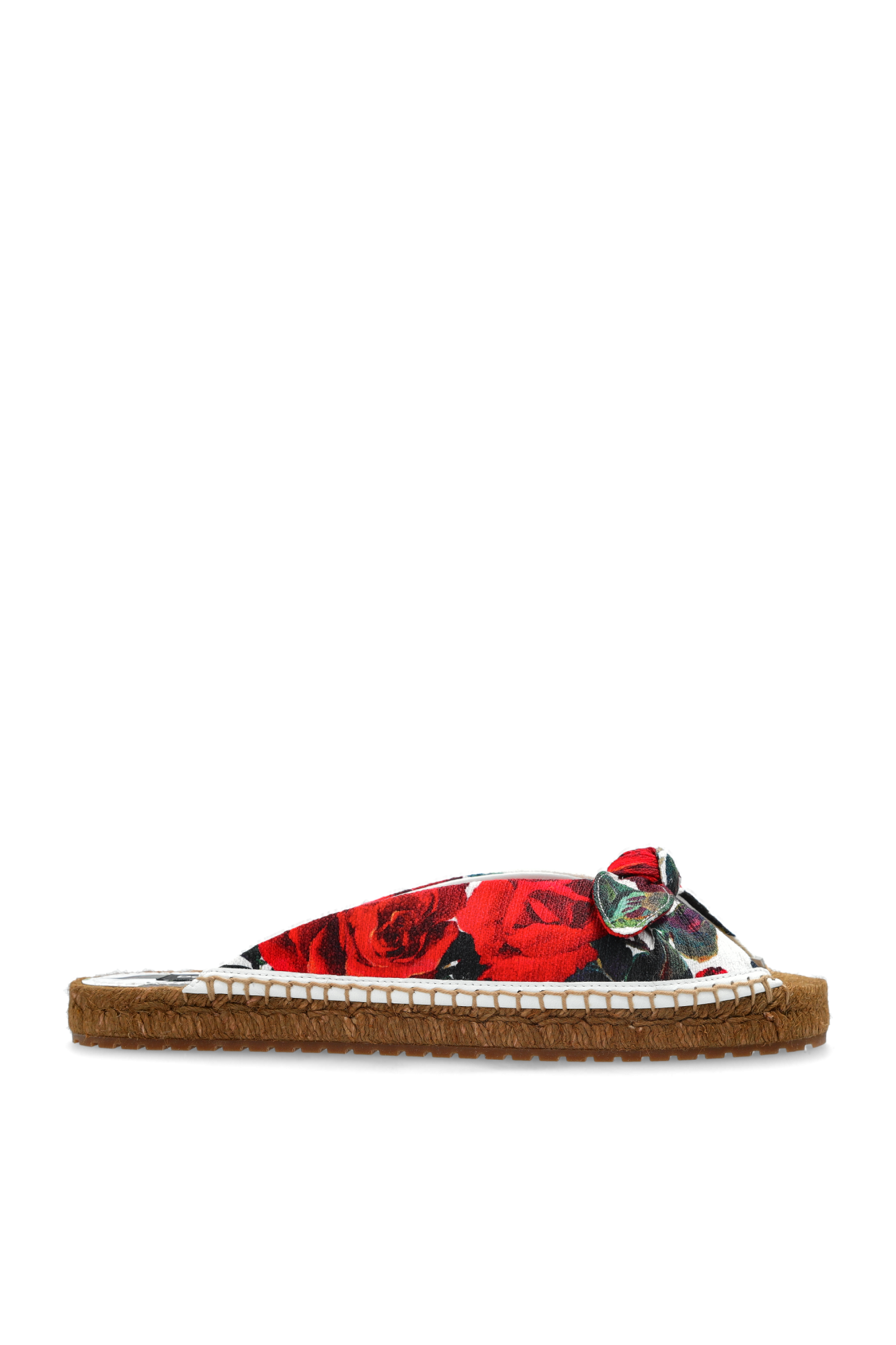 Dolce & Gabbana Klapki Z Motywem Kwiatowym, Kobiety, Multikolor