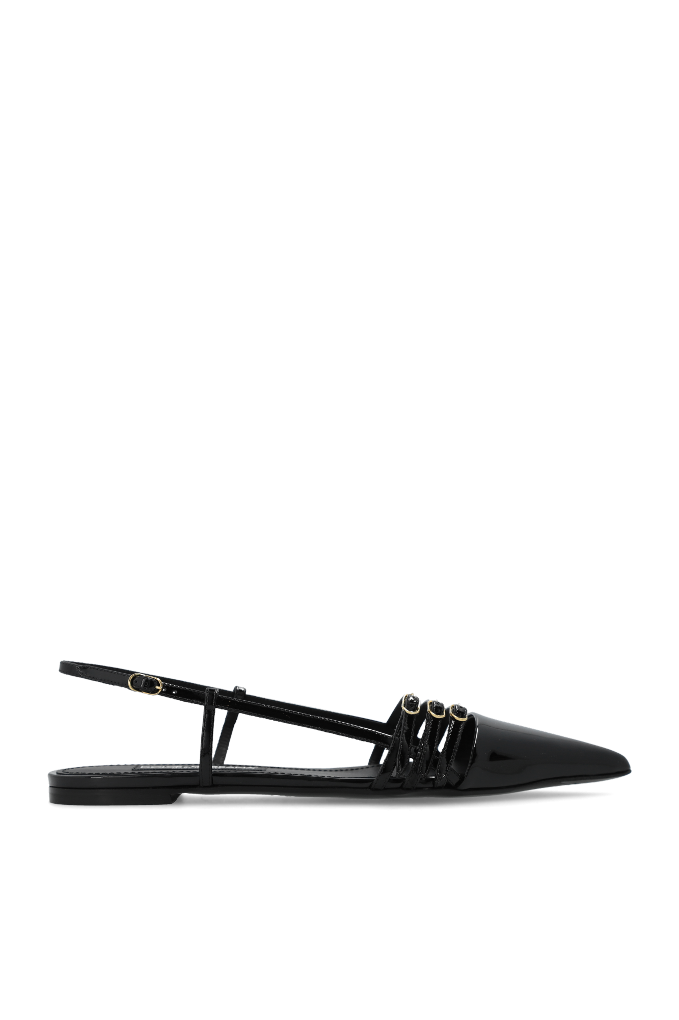 Dolce & Gabbana Skórzane Buty, Kobiety, Czarny