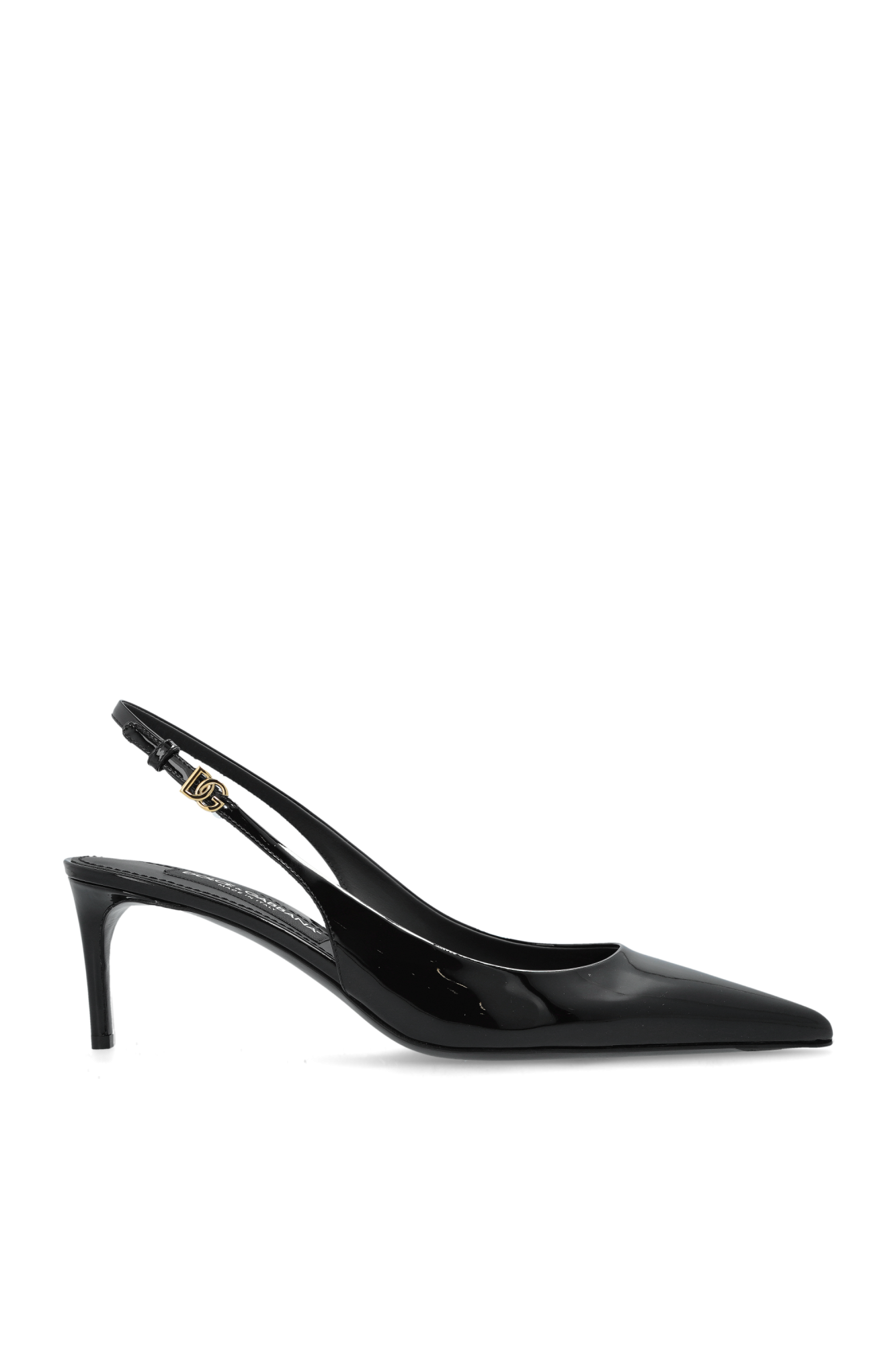 Dolce & Gabbana Skórzane Buty, Kobiety, Czarny