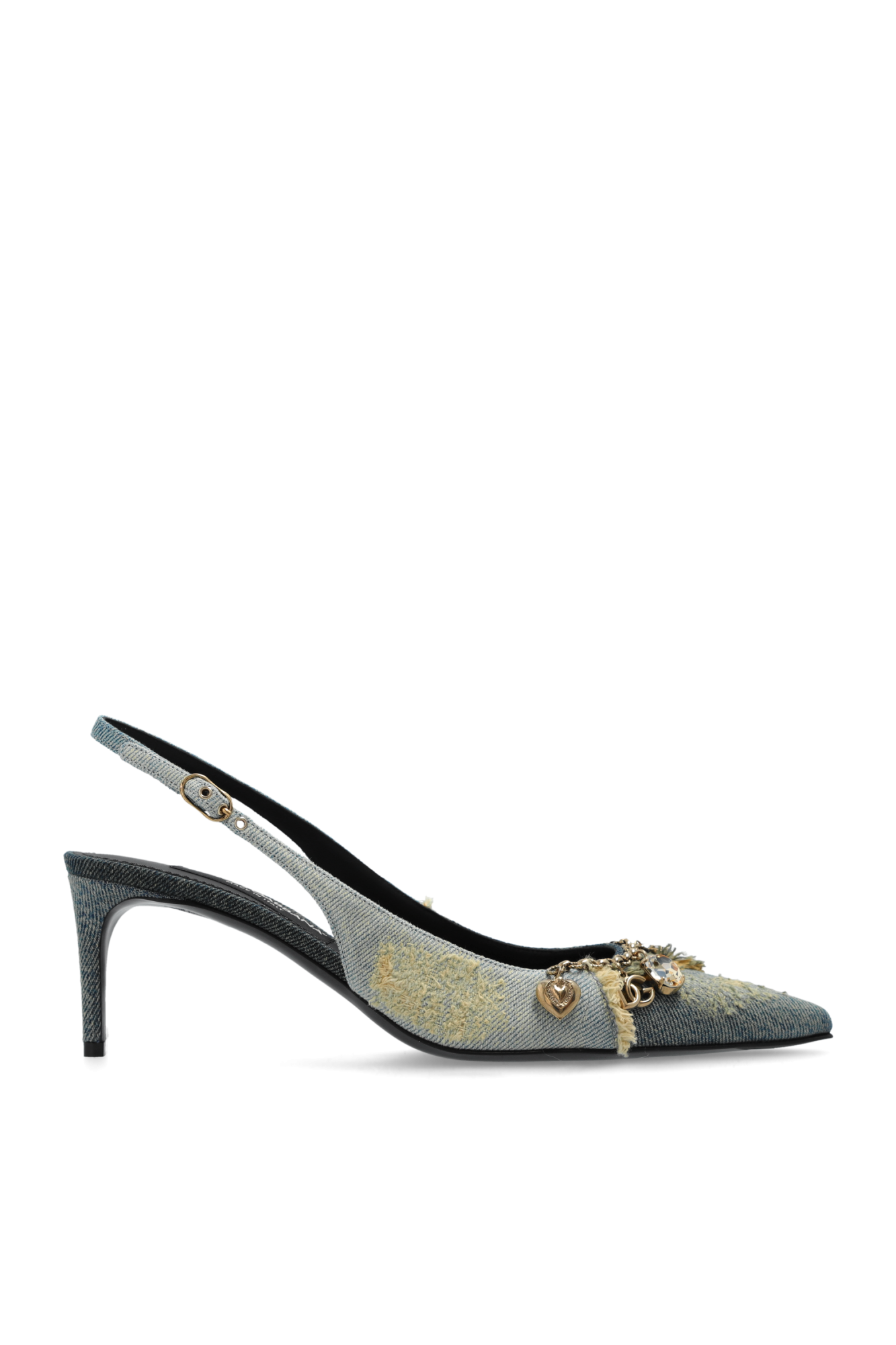 Dolce & Gabbana Buty Na Obcasie Z Aplikacjami, Kobiety, Niebieski