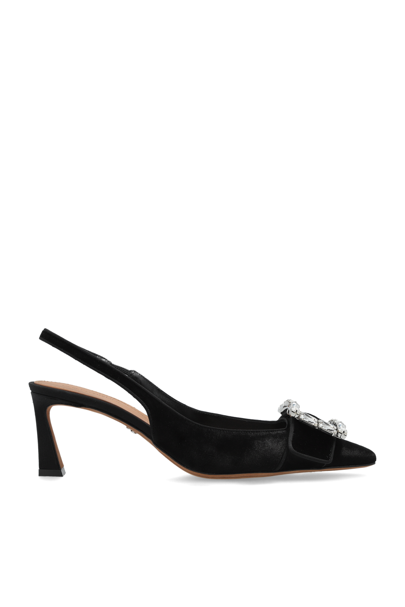 Dolce & Gabbana Aksamitne Buty Na Obcasie, Kobiety, Czarny