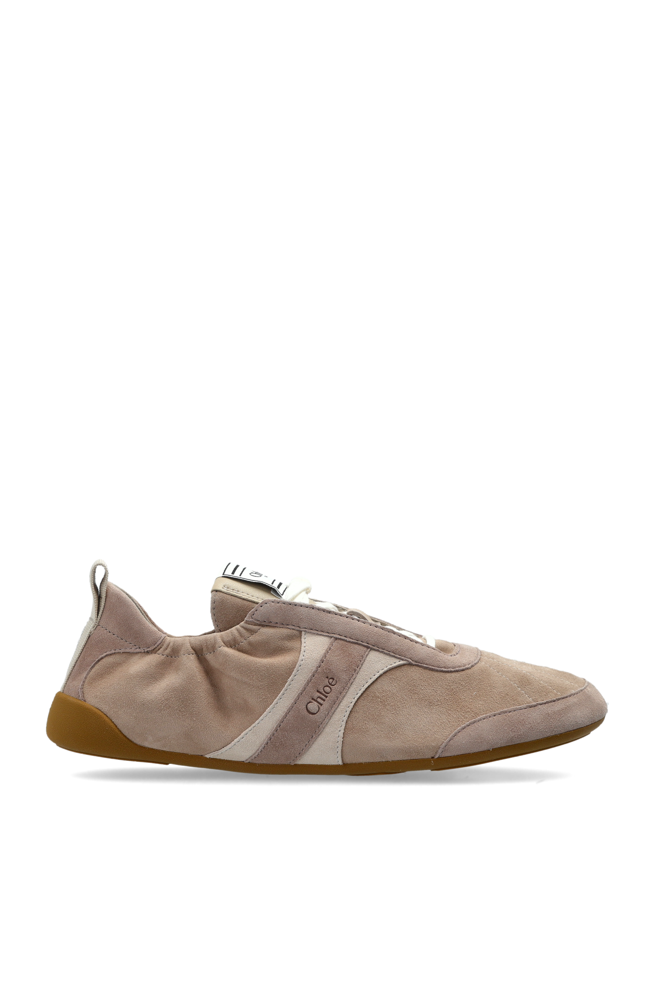 Chloé Zamszowe Buty Sportowe `Kick`, Kobiety, Beżowy