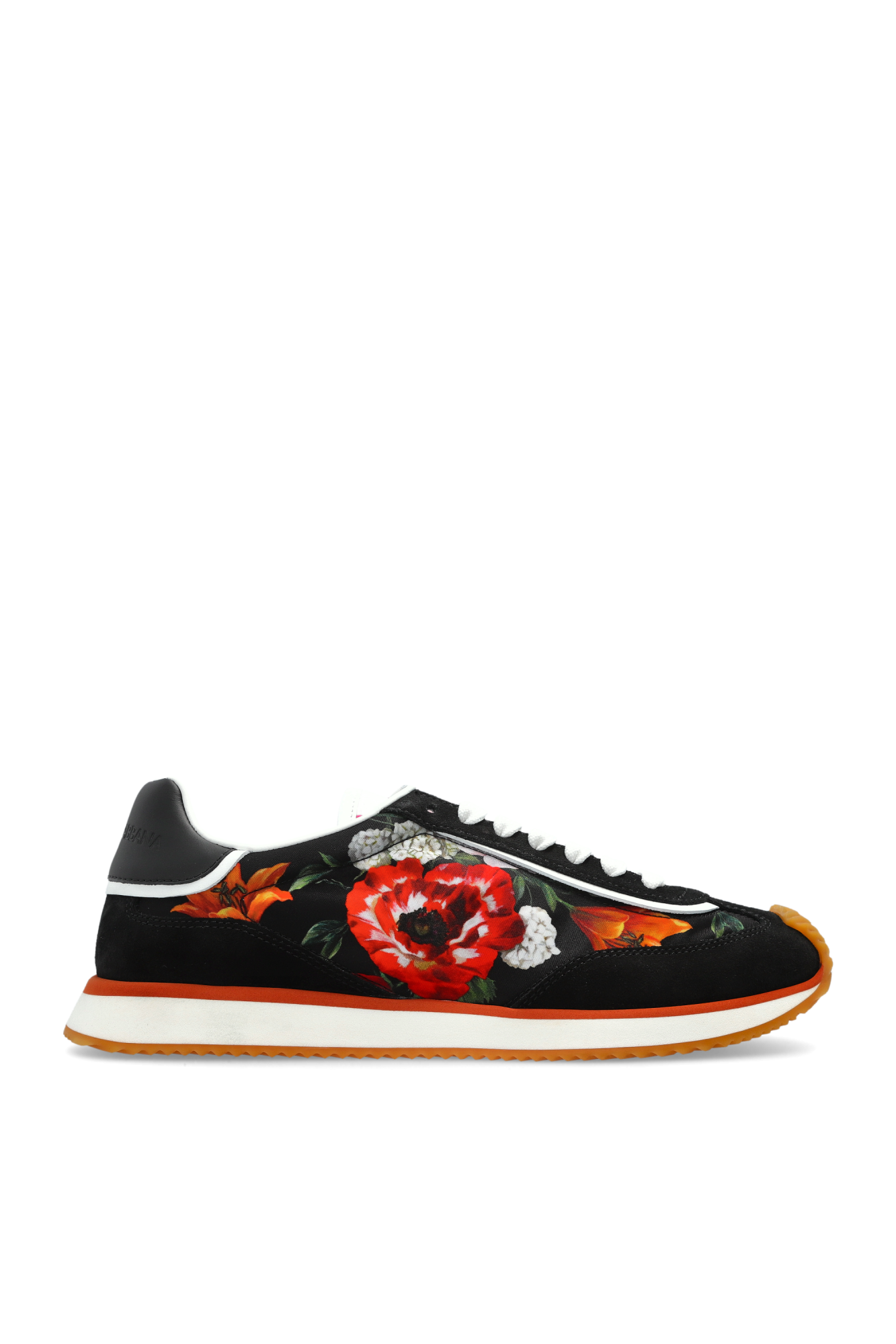 Dolce & Gabbana Buty Sportowe Z Motywem Kwiatowym, Kobiety, Czarny