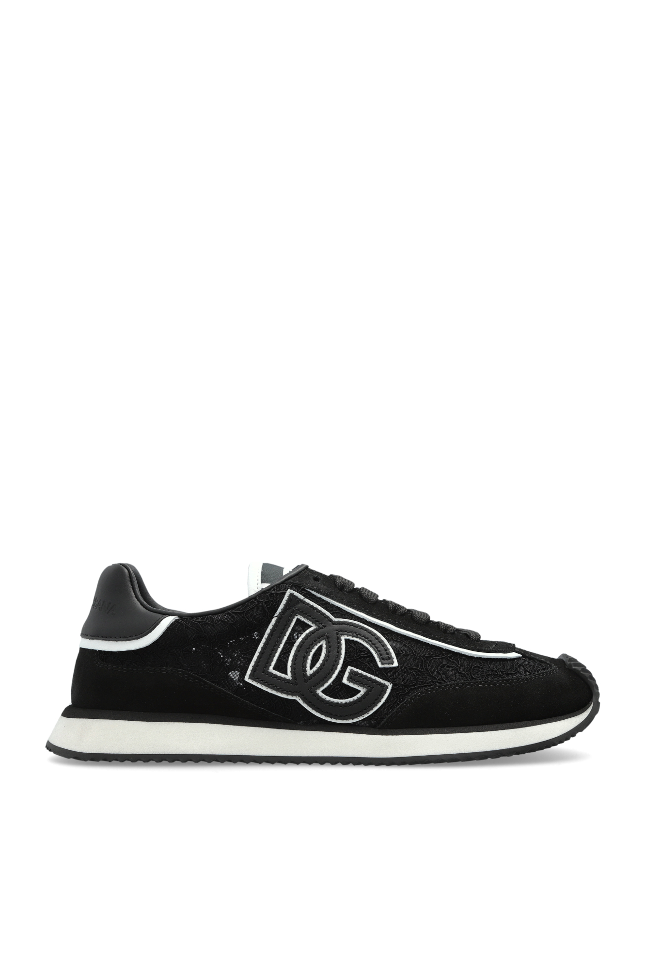 Dolce & Gabbana Buty Sportowe Z Logo, Kobiety, Czarny