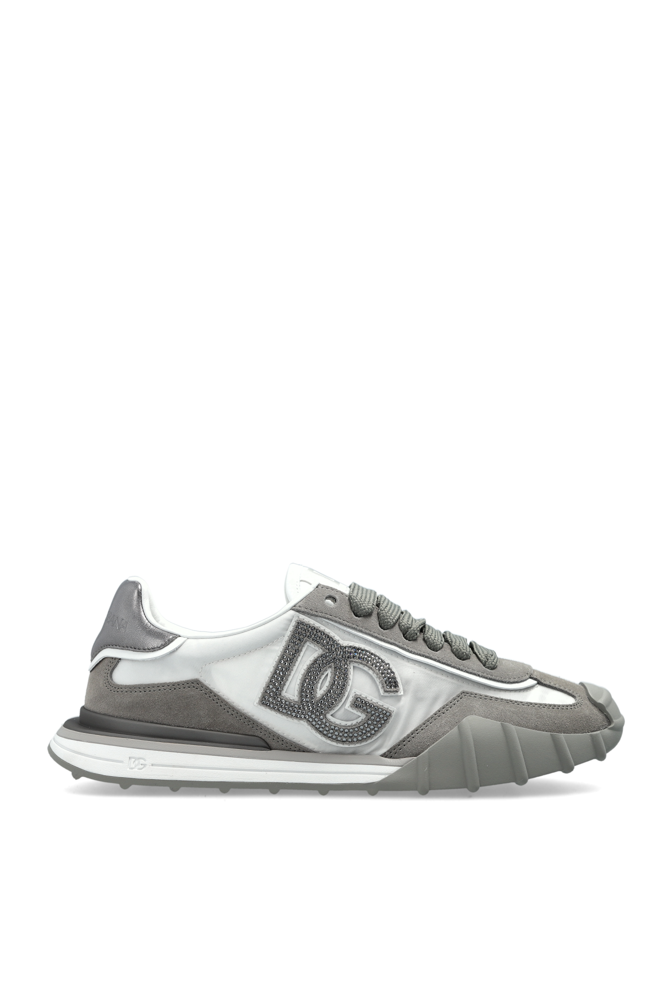 Dolce & Gabbana Buty Sportowe Z Logo, Kobiety, Szary