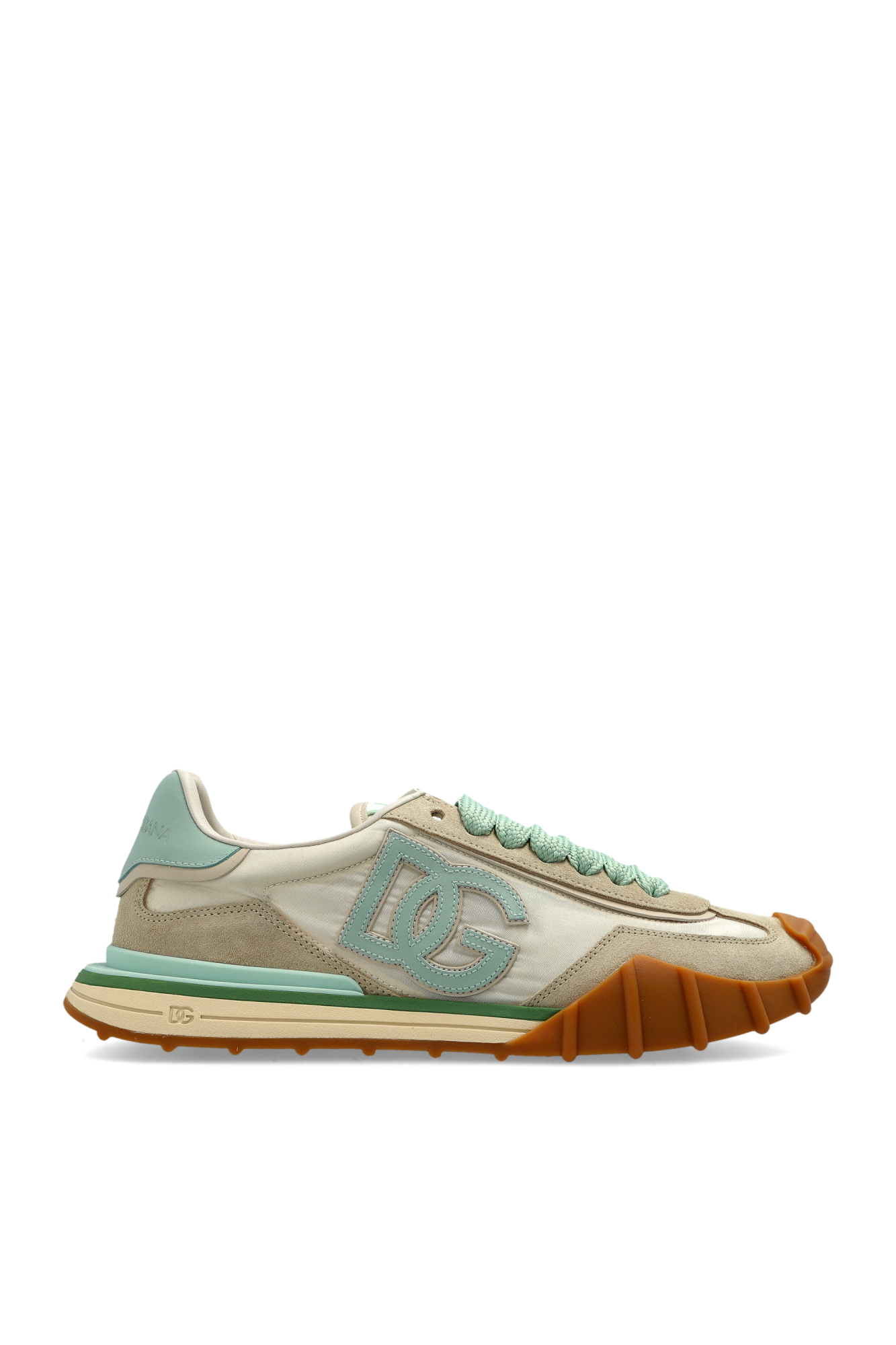 Dolce & Gabbana Buty Sportowe Z Logo, Kobiety, Kremowy