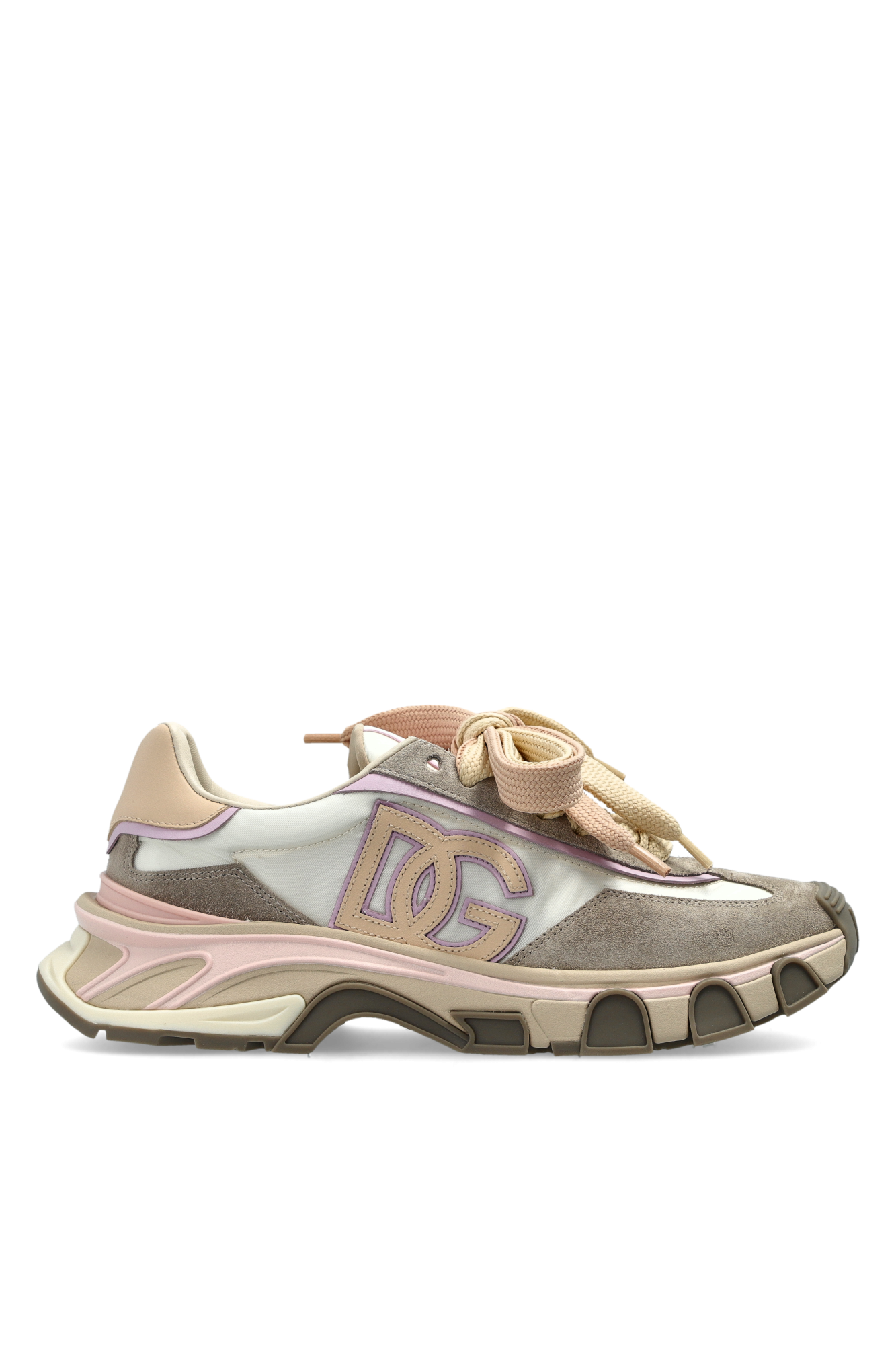 Dolce & Gabbana Buty Sportowe Z Logo, Kobiety, Beżowy