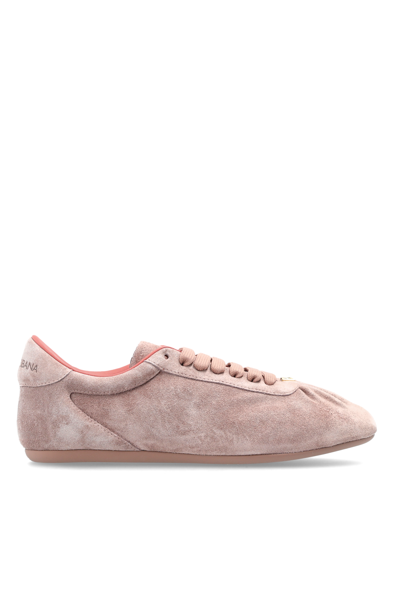 Dolce & Gabbana Zamszowe Buty Sportowe  `Ginnica`, Kobiety, Różowy