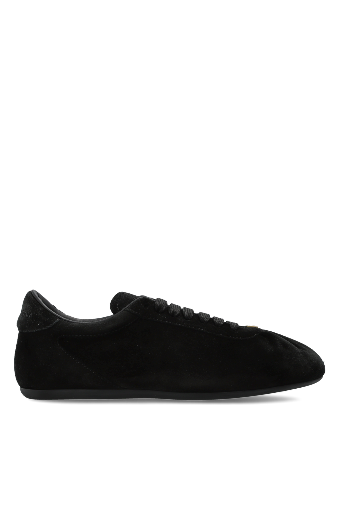 Dolce & Gabbana Zamszowe Buty Sportowe, Kobiety, Czarny