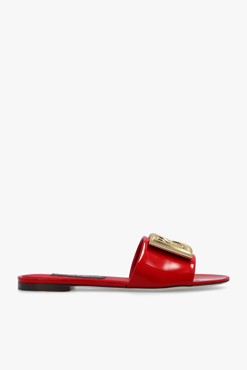 Dolce & Gabbana Lakierowane Klapki ‘Bianca’, Kobiety, Czerwony