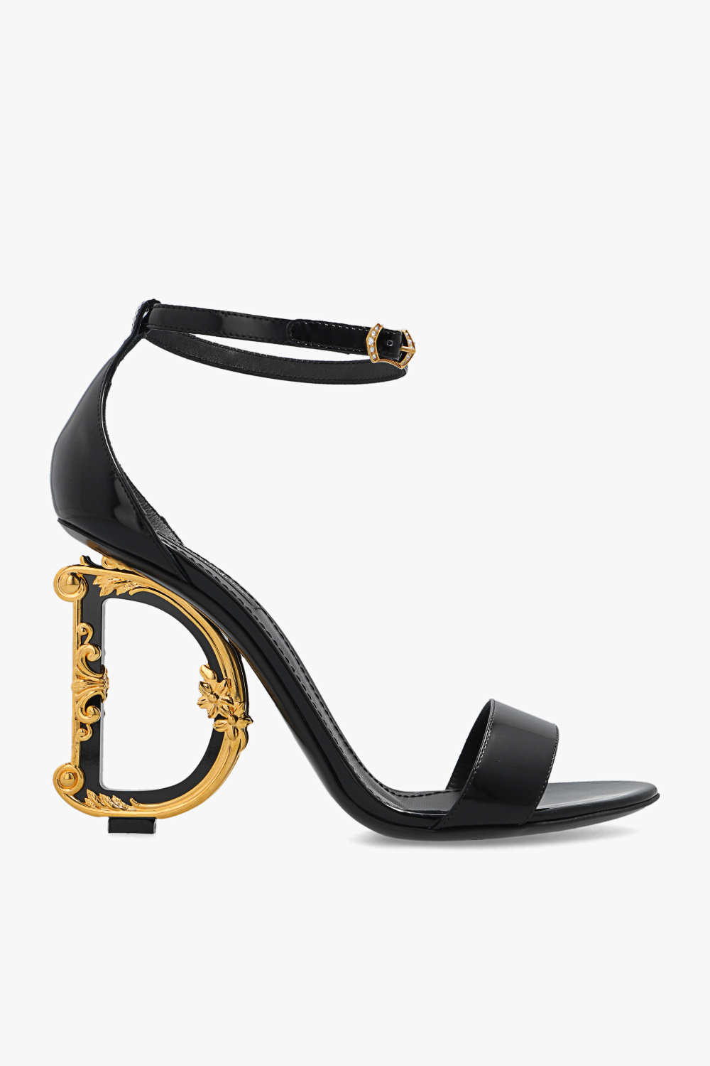Dolce & Gabbana Sandały Na Obcasie ‘Kiera’, Kobiety, Czarny