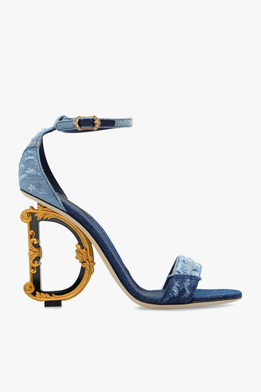 Dolce & Gabbana Sandały Na Obcasie, Kobiety, Niebieski