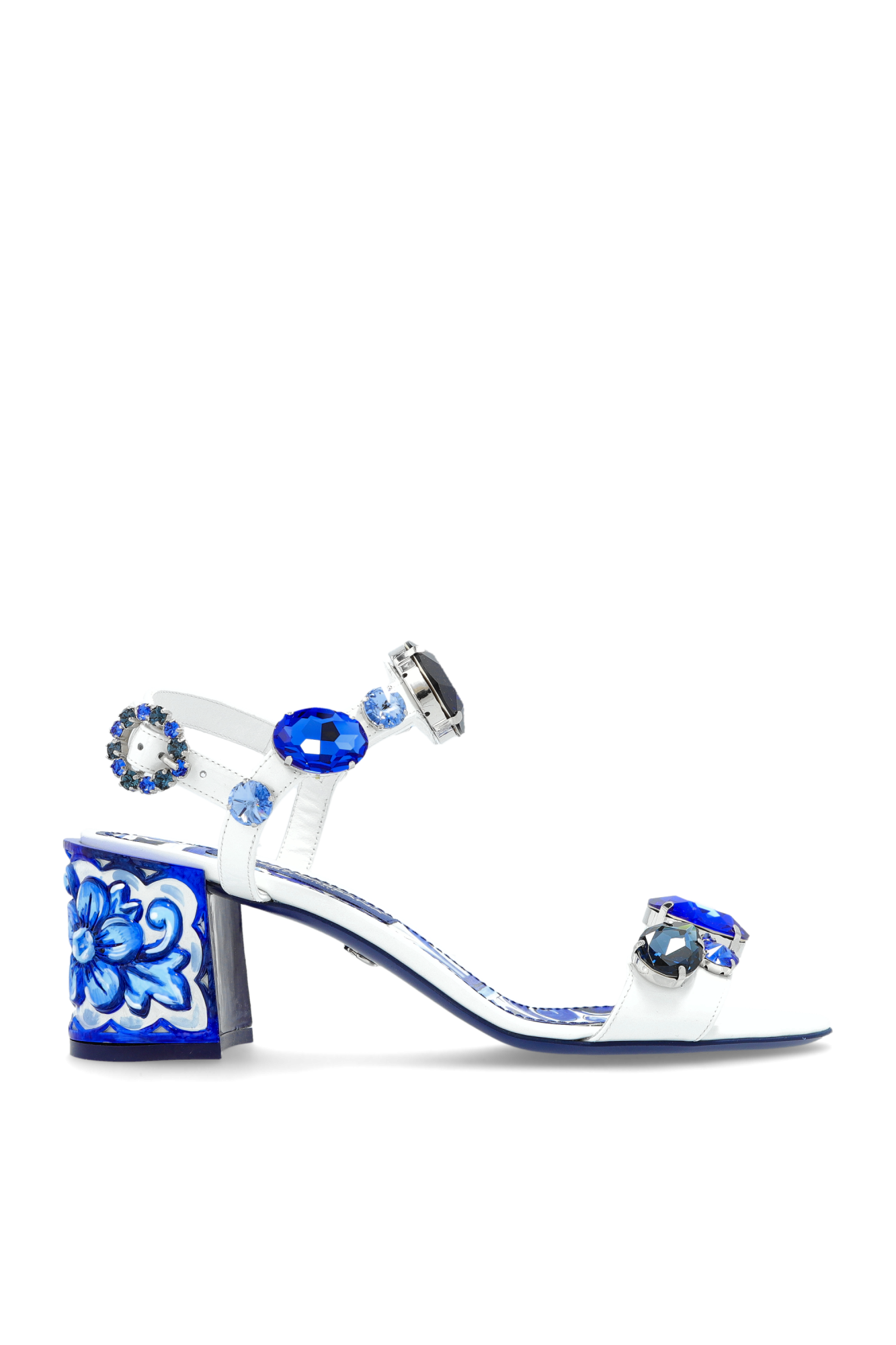 Dolce & Gabbana Sandały Na Obcasie, Kobiety, Niebieski