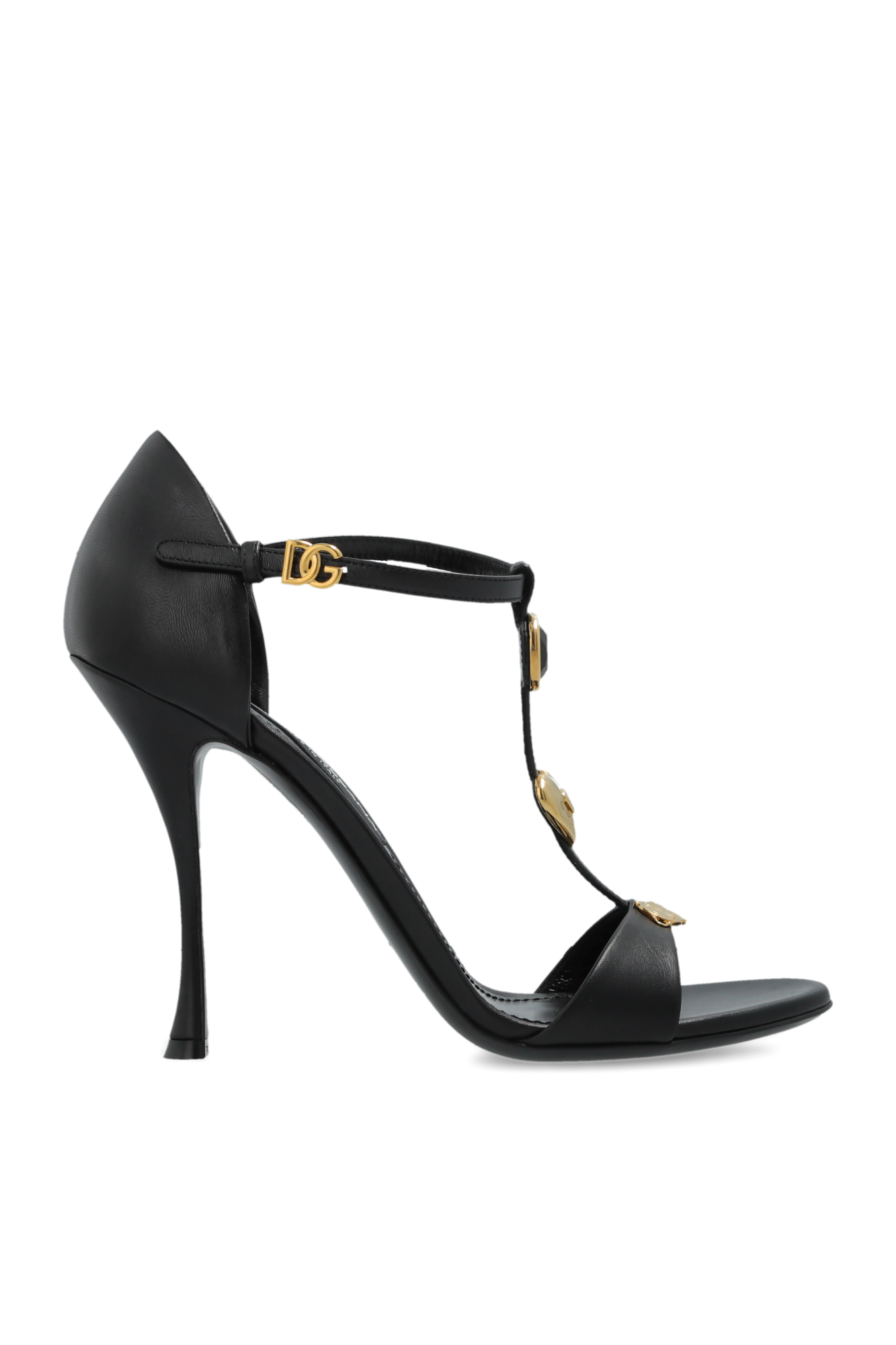 Dolce & Gabbana Sandały Na Obcasie, Kobiety, Czarny