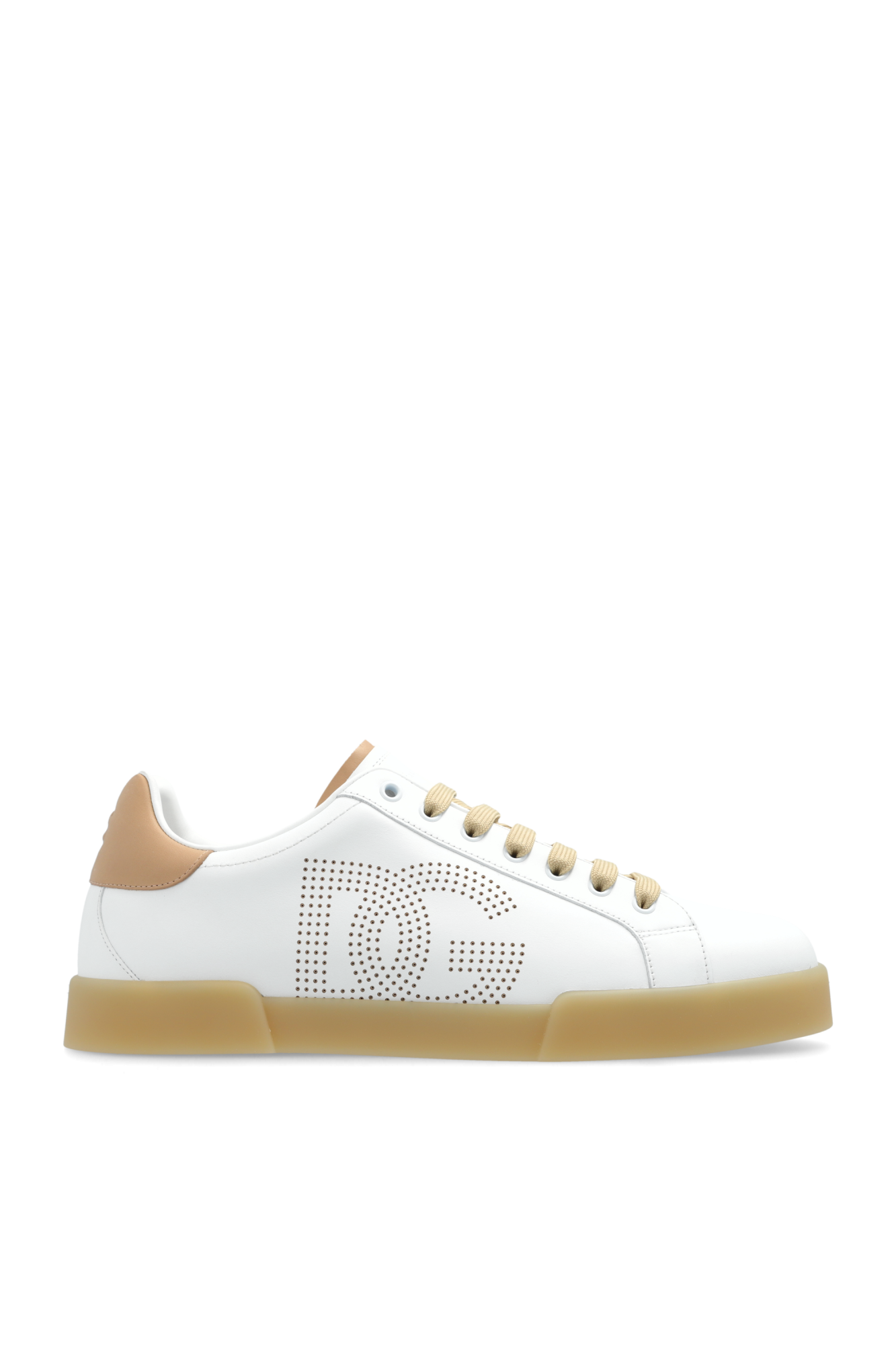 Dolce & Gabbana Buty Sportowe Z Logo, Mężczyźni, Biały