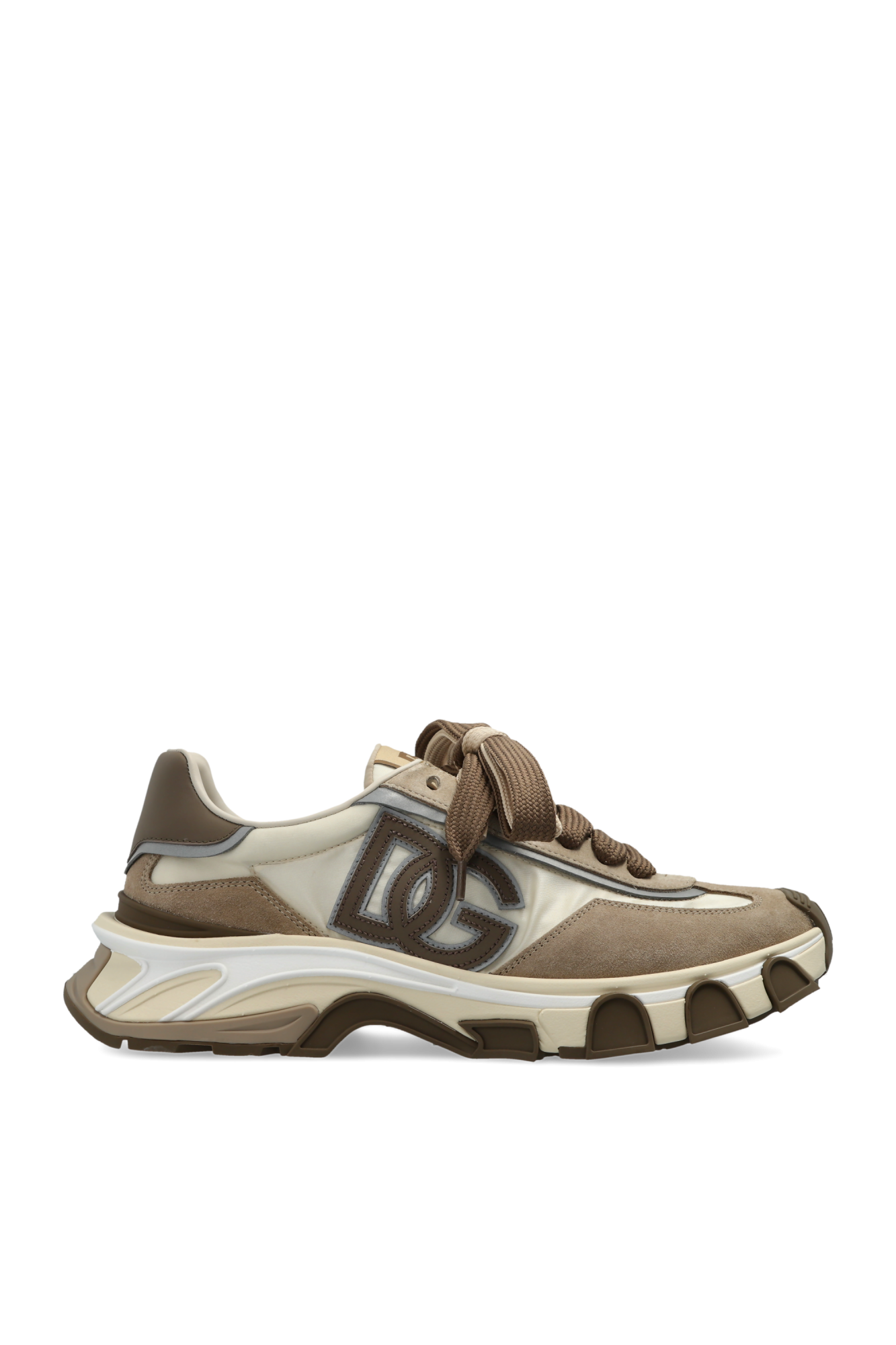 Dolce & Gabbana Buty Sportowe  Z Logo, Mężczyźni, Beżowy