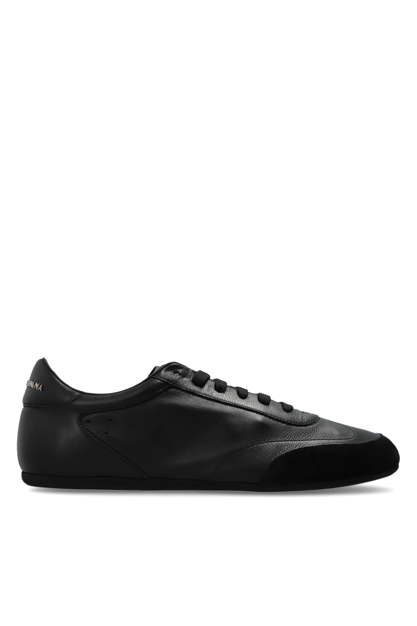 Dolce & Gabbana Skórzane Buty Sportowe  `Ginnica`, Mężczyźni, Czarny