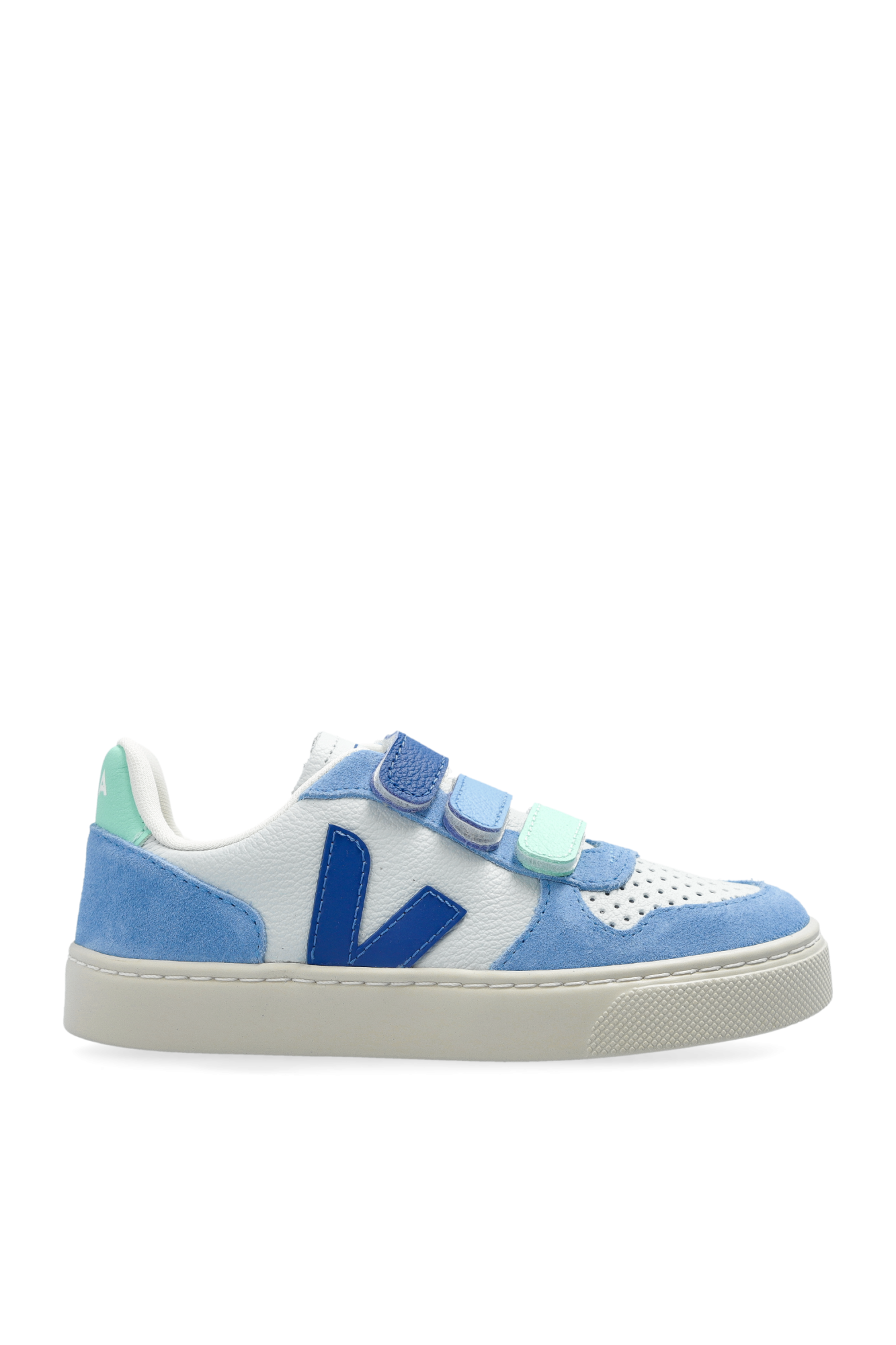 Veja Kids Buty Sportowe `SMALL V-10 CHROMEFREE LEATHER`, Unisex, Niebieski