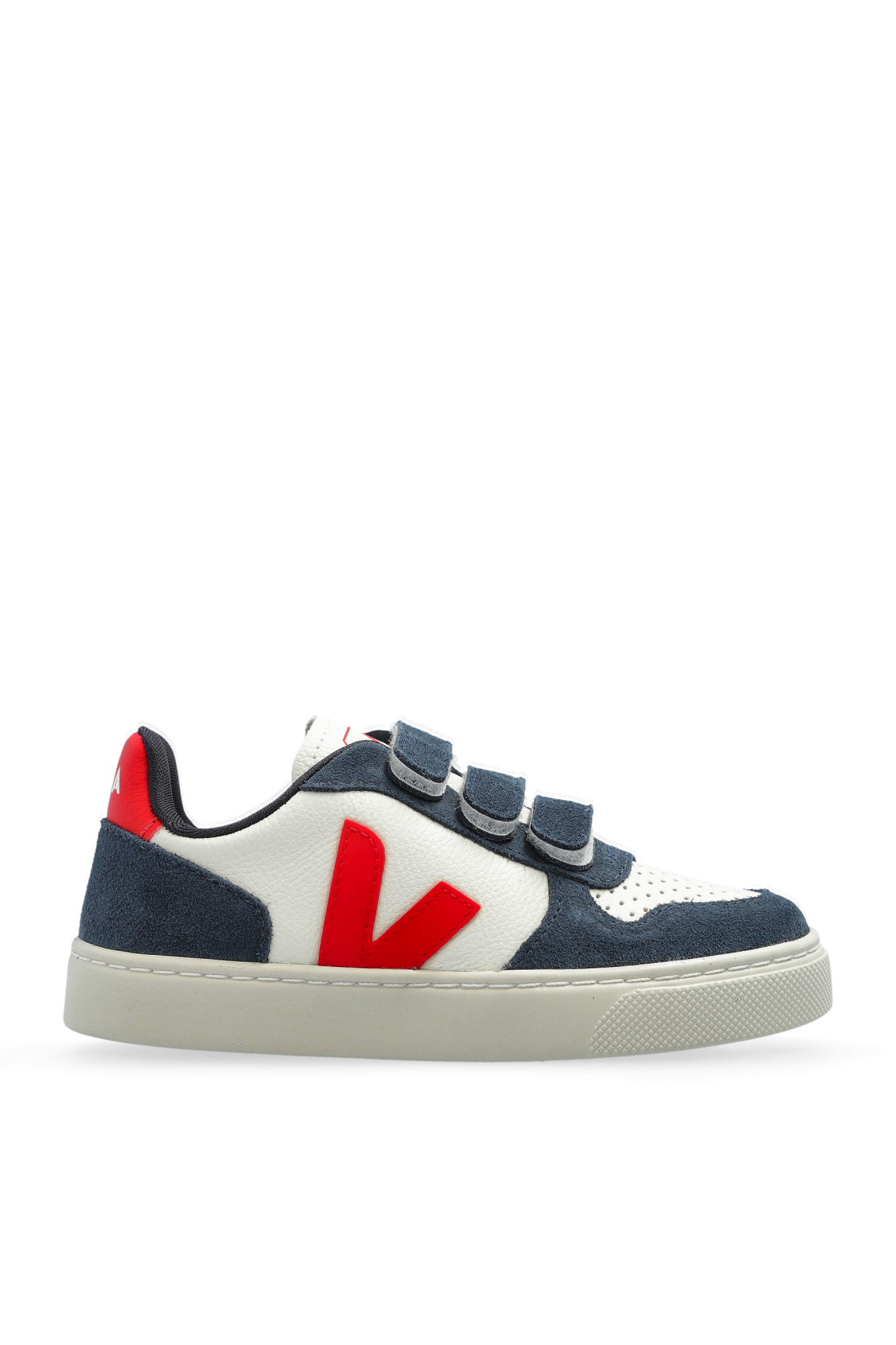 Veja Kids Buty Sportowe `SMALL V-10 CHROMEFREE LEATHER`, Unisex, Granatowy