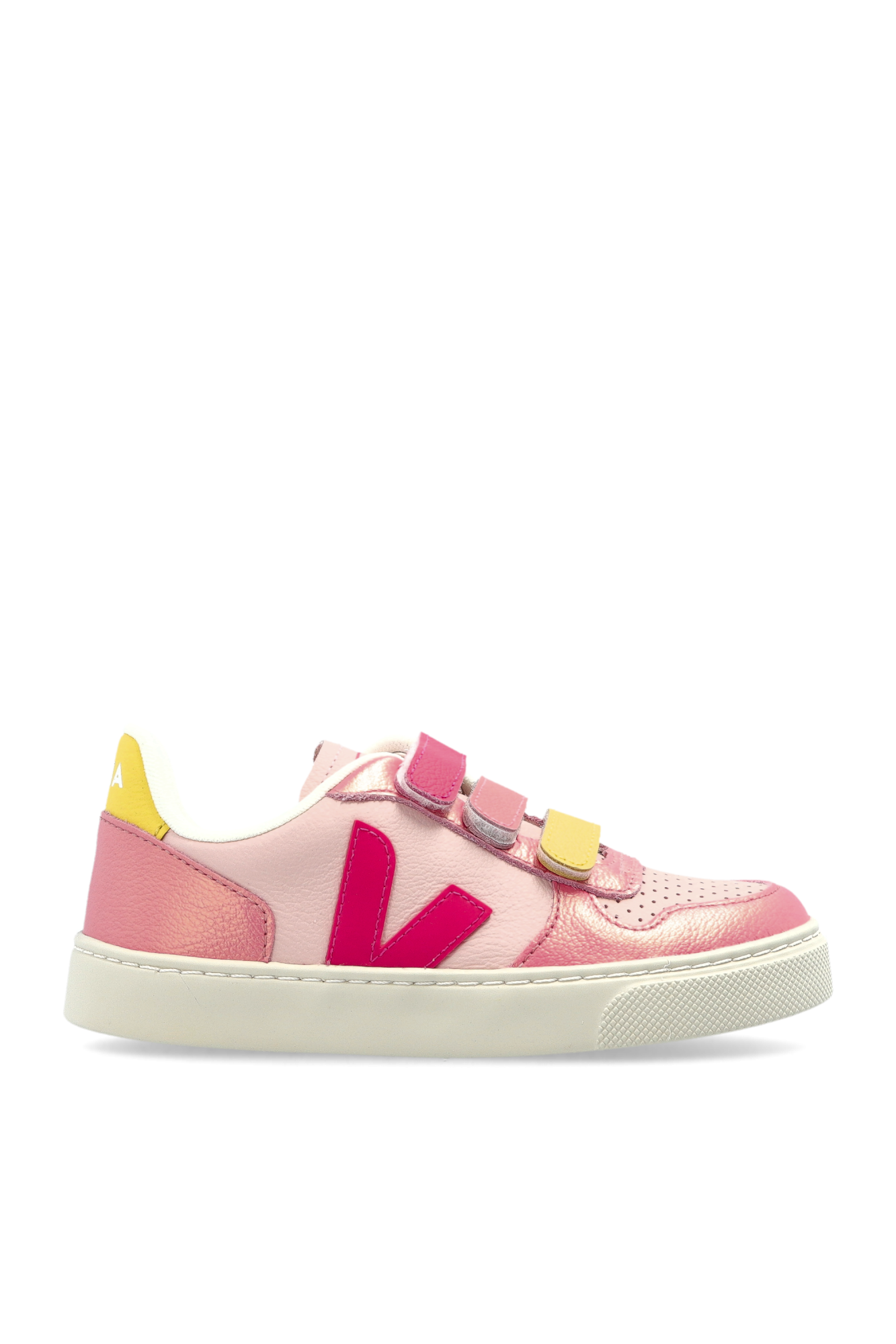 Veja Kids Buty Sportowe ‘SMALL V-10 LEATHER (05)’, Unisex, Różowy