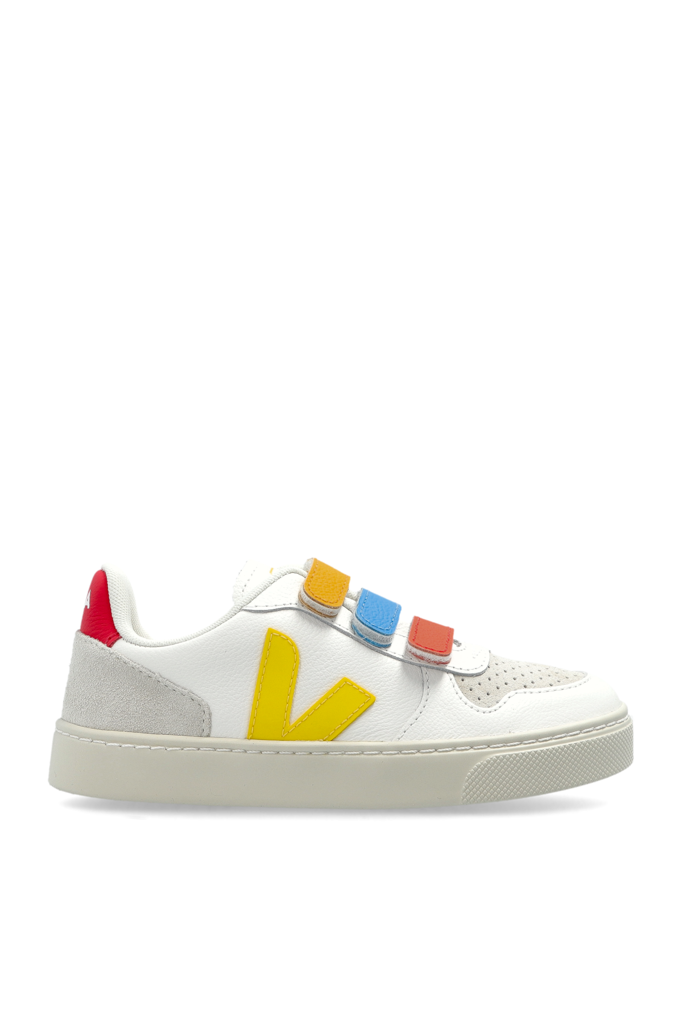 Veja Kids Buty Sportowe ‘SMALL V-10 LEATHER (05)’, Unisex, Biały
