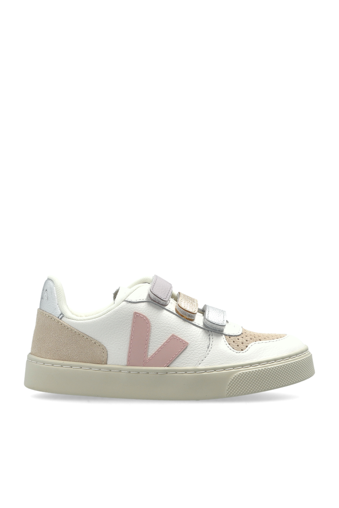Veja Kids Buty Sportowe ‘SMALL V-10 LEATHER (05)’, Unisex, Biały