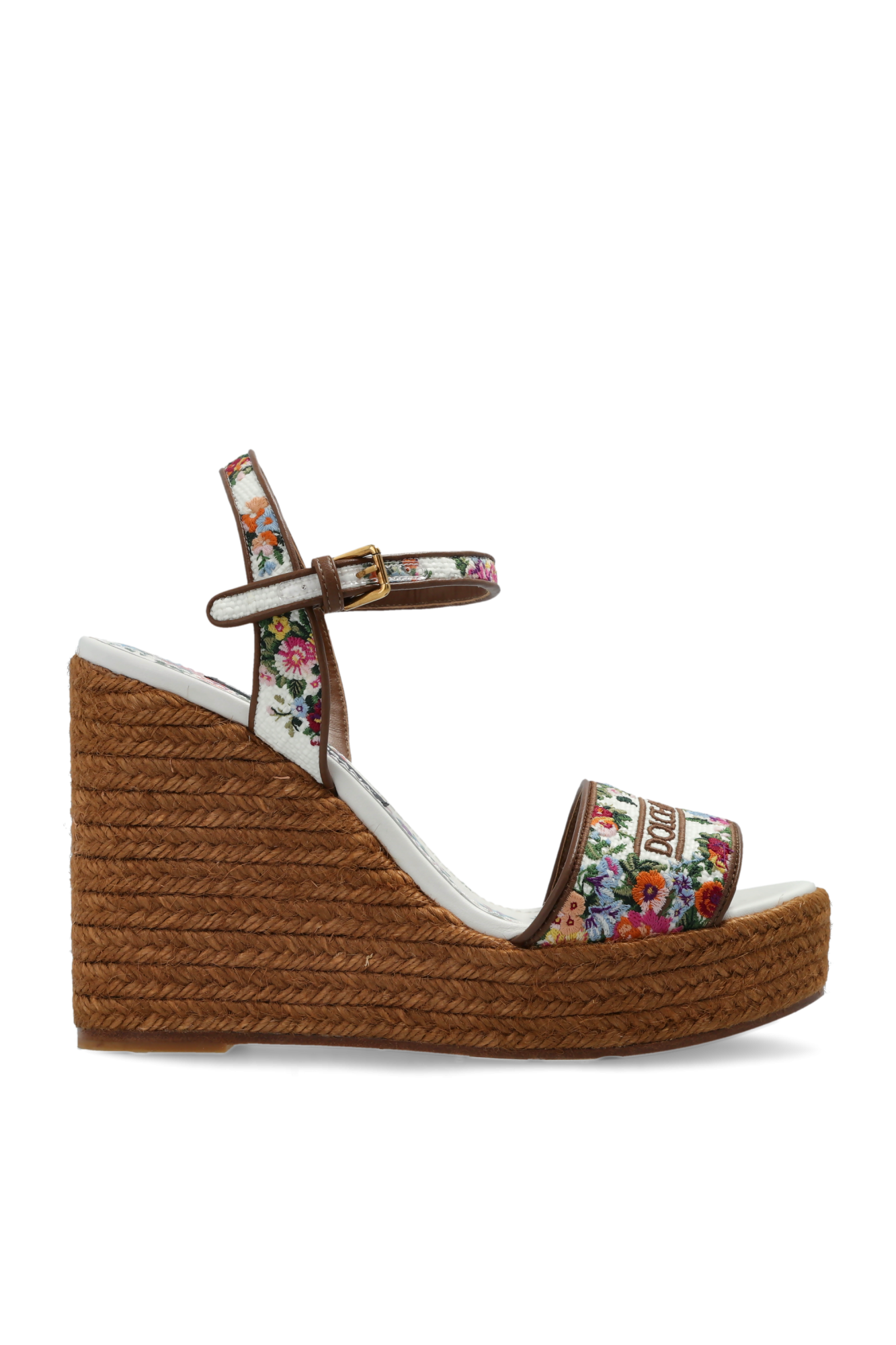 Dolce & Gabbana Sandały Na Koturnie, Kobiety, Brązowy