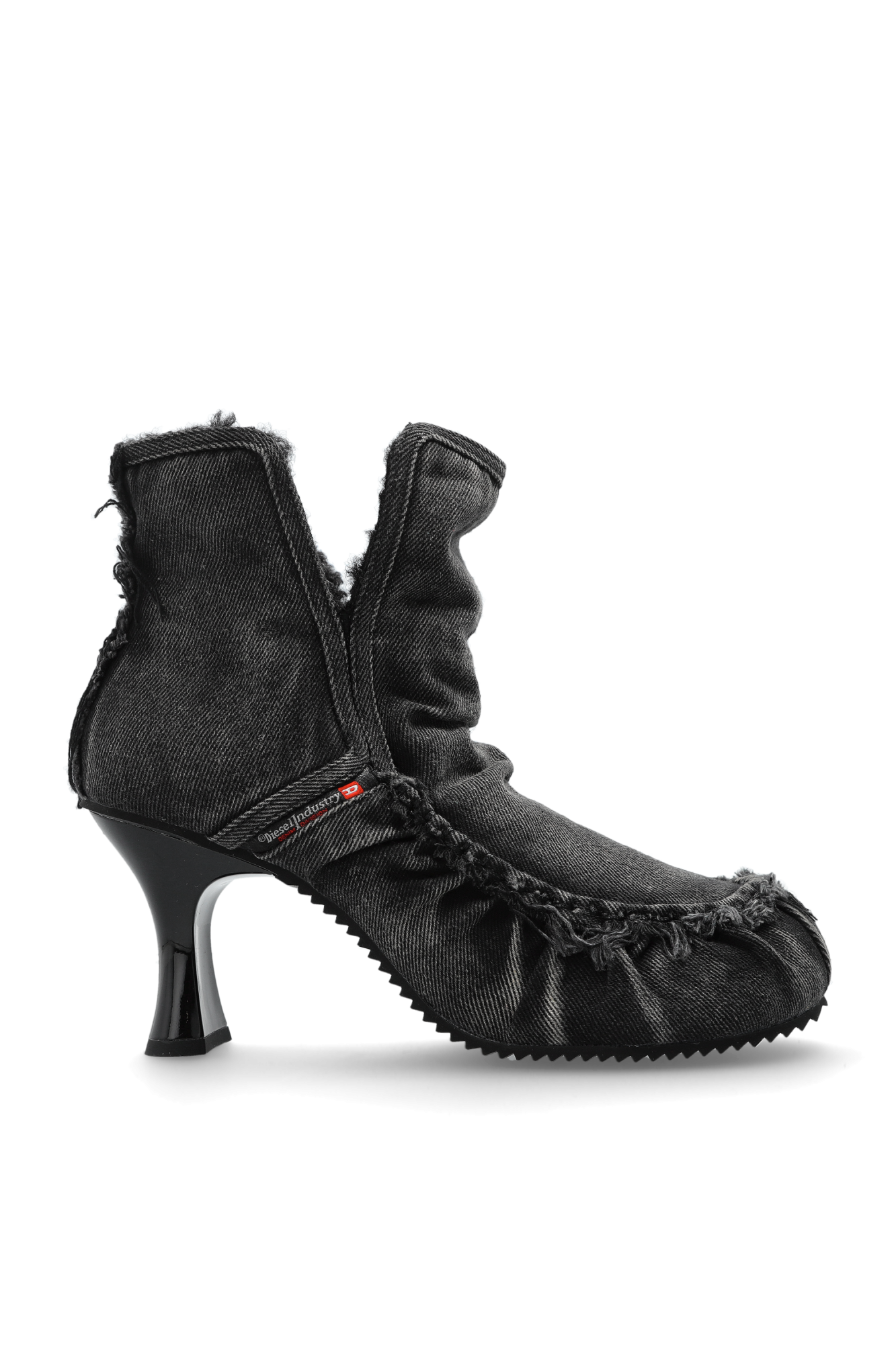 Diesel Buty Na Obcasie `D-WOODSTOCK`, Kobiety, Czarny