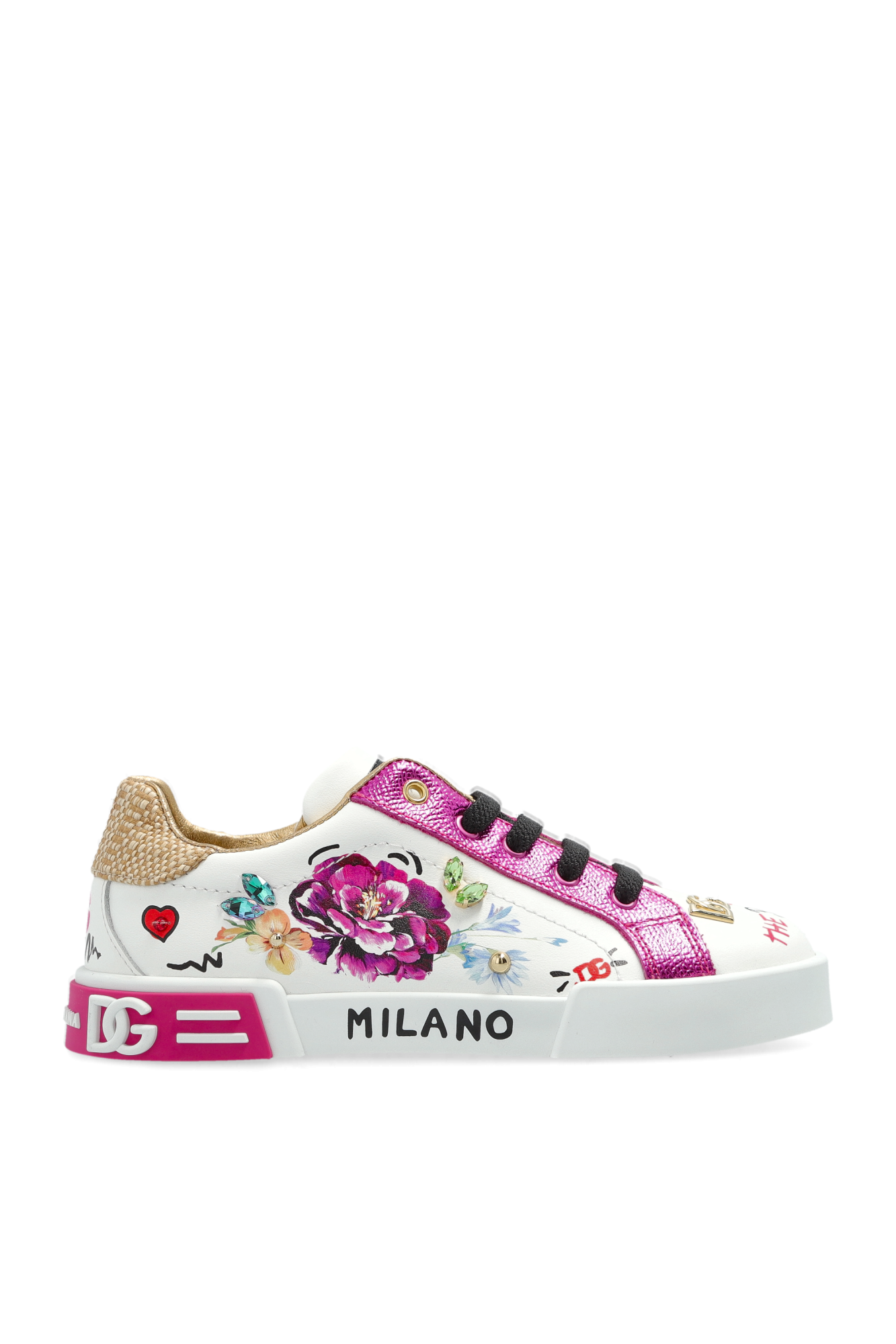 Dolce & Gabbana Kids Buty Sportowe, Unisex, Biały