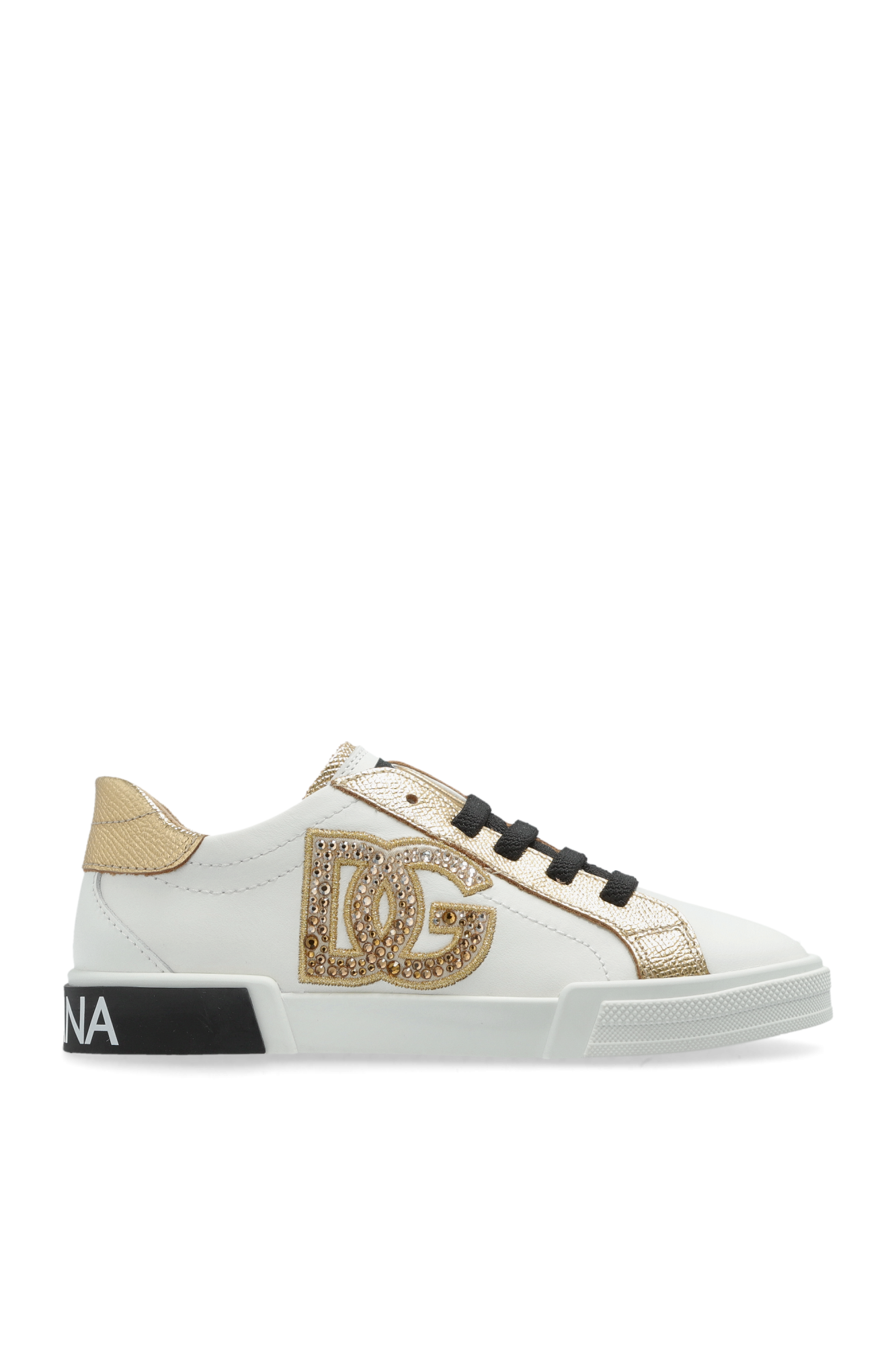Dolce & Gabbana Kids Buty Z Logo, Unisex, Biały