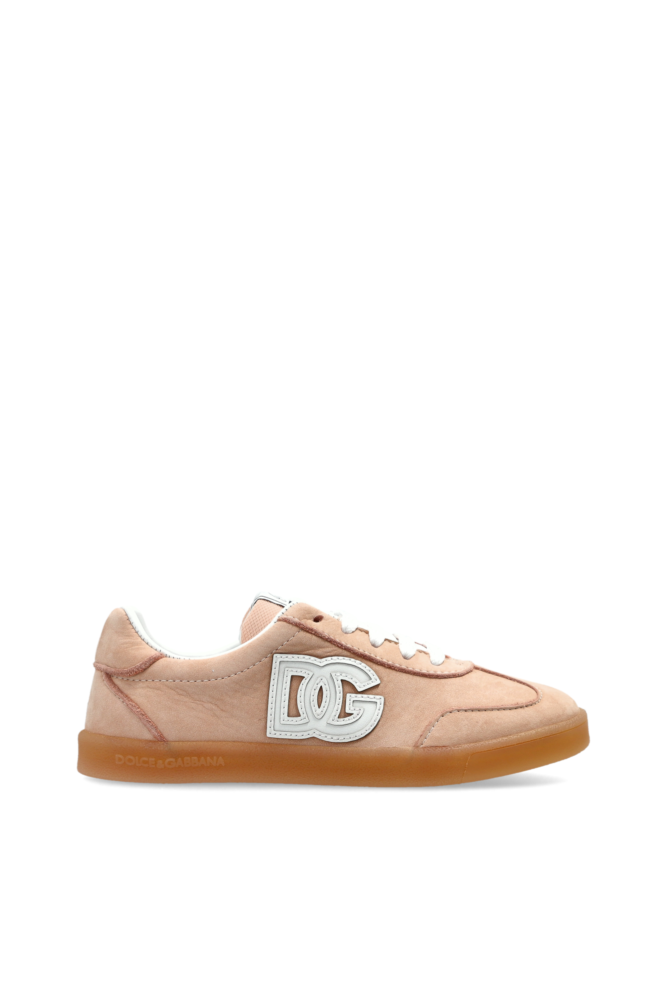 Dolce & Gabbana Kids Buty Sportowe Z Logo, Unisex, Różowy