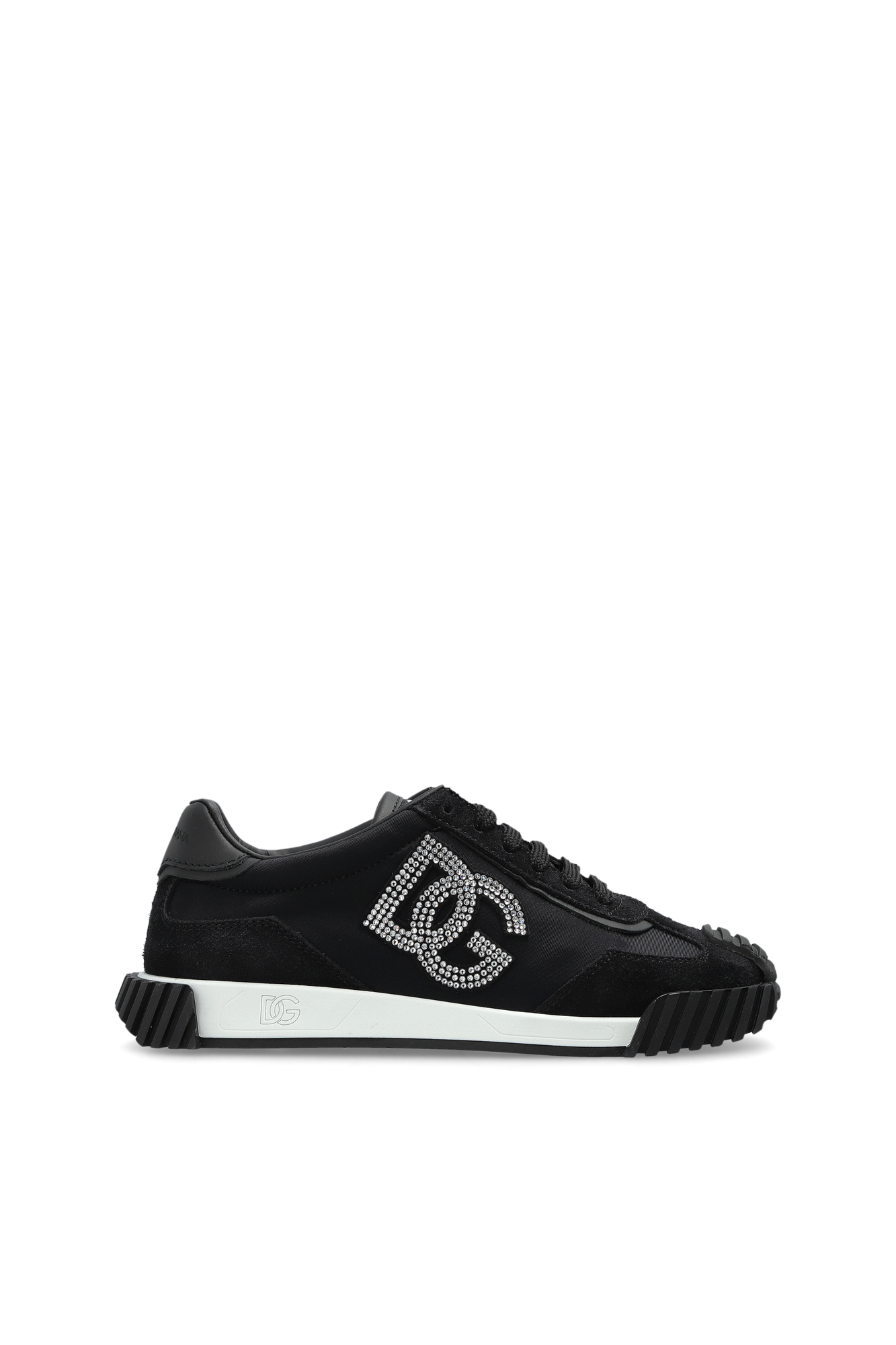 Dolce & Gabbana Kids Sportowe Buty Z Logo, Unisex, Czarny
