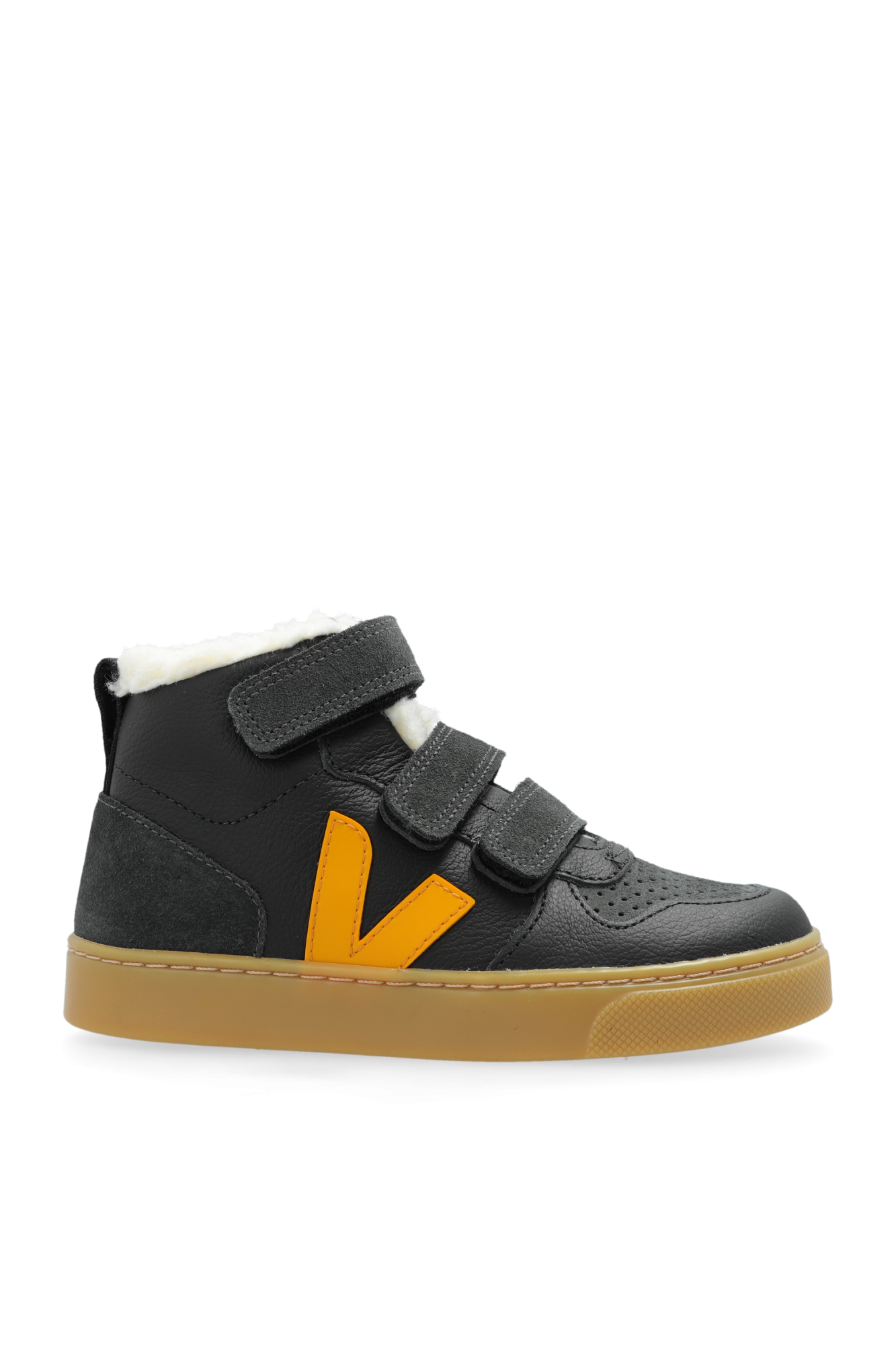 Veja Kids Buty `Amall V-10 Mid Winter Chromefree Leather`, Unisex, Granatowy