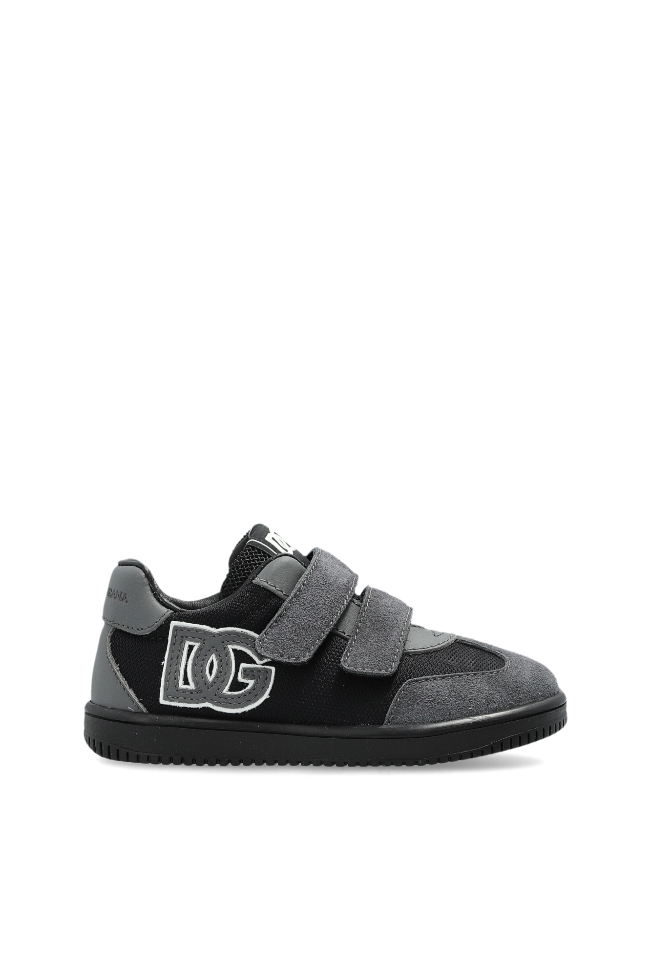 Dolce & Gabbana Kids Buty Sportowe Z Logo, Unisex, Szary