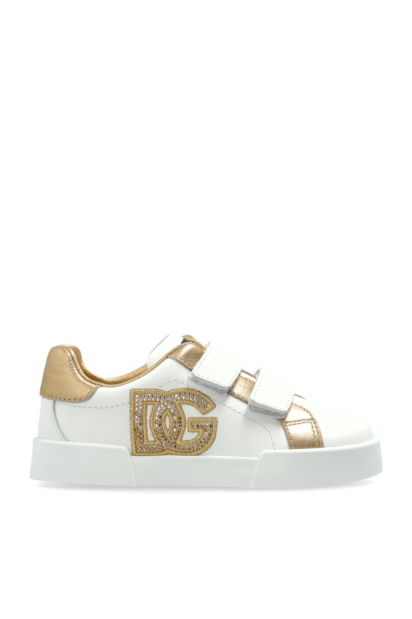 Dolce & Gabbana Kids Buty Z Logo, Unisex, Biały