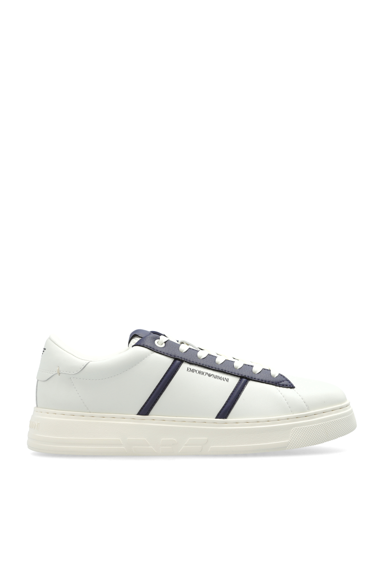 Emporio Armani Buty Sportowe Z Logo, Mężczyźni, Biały
